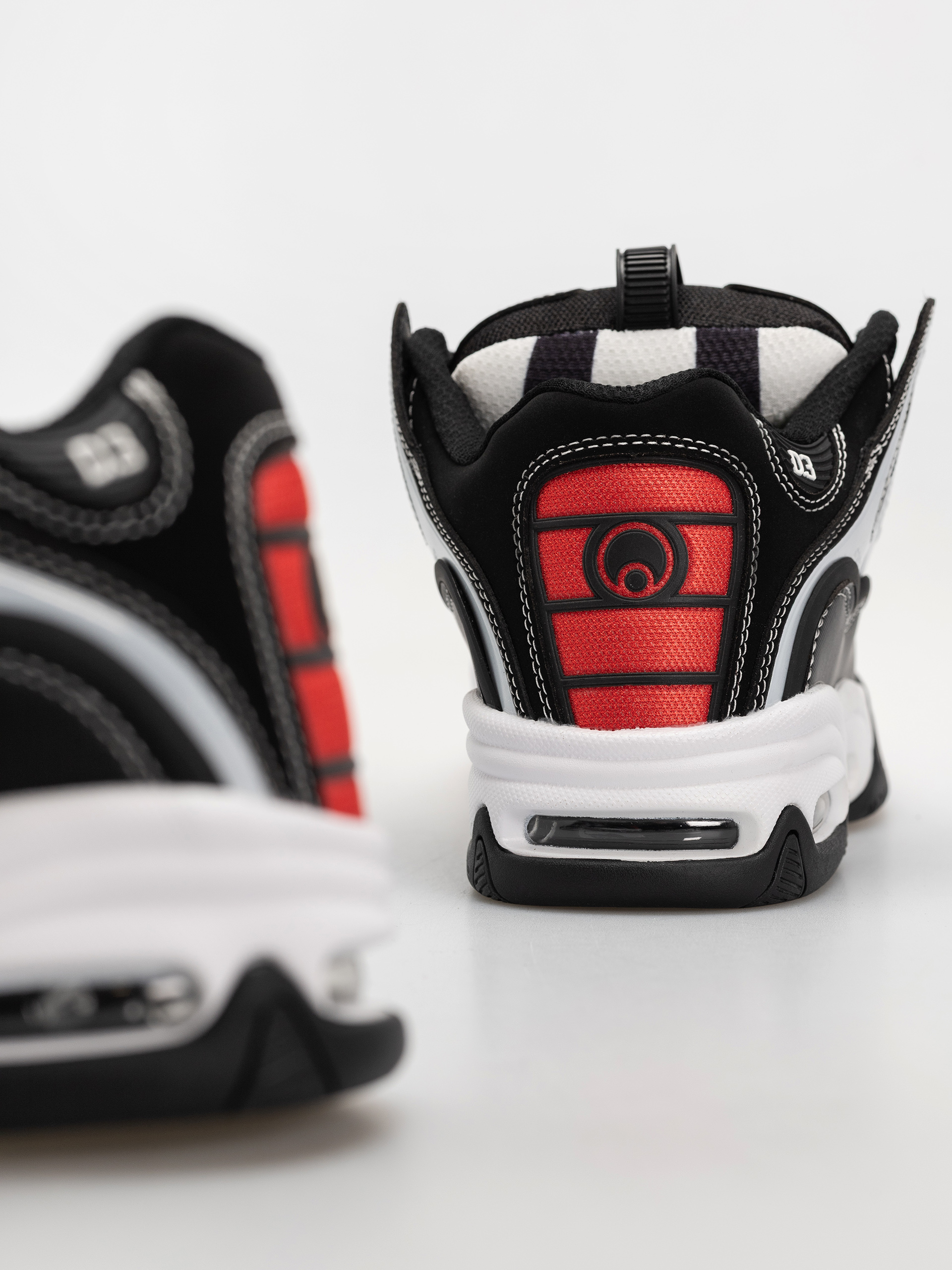 Pantofi Osiris D3 2001 (black/white/red)