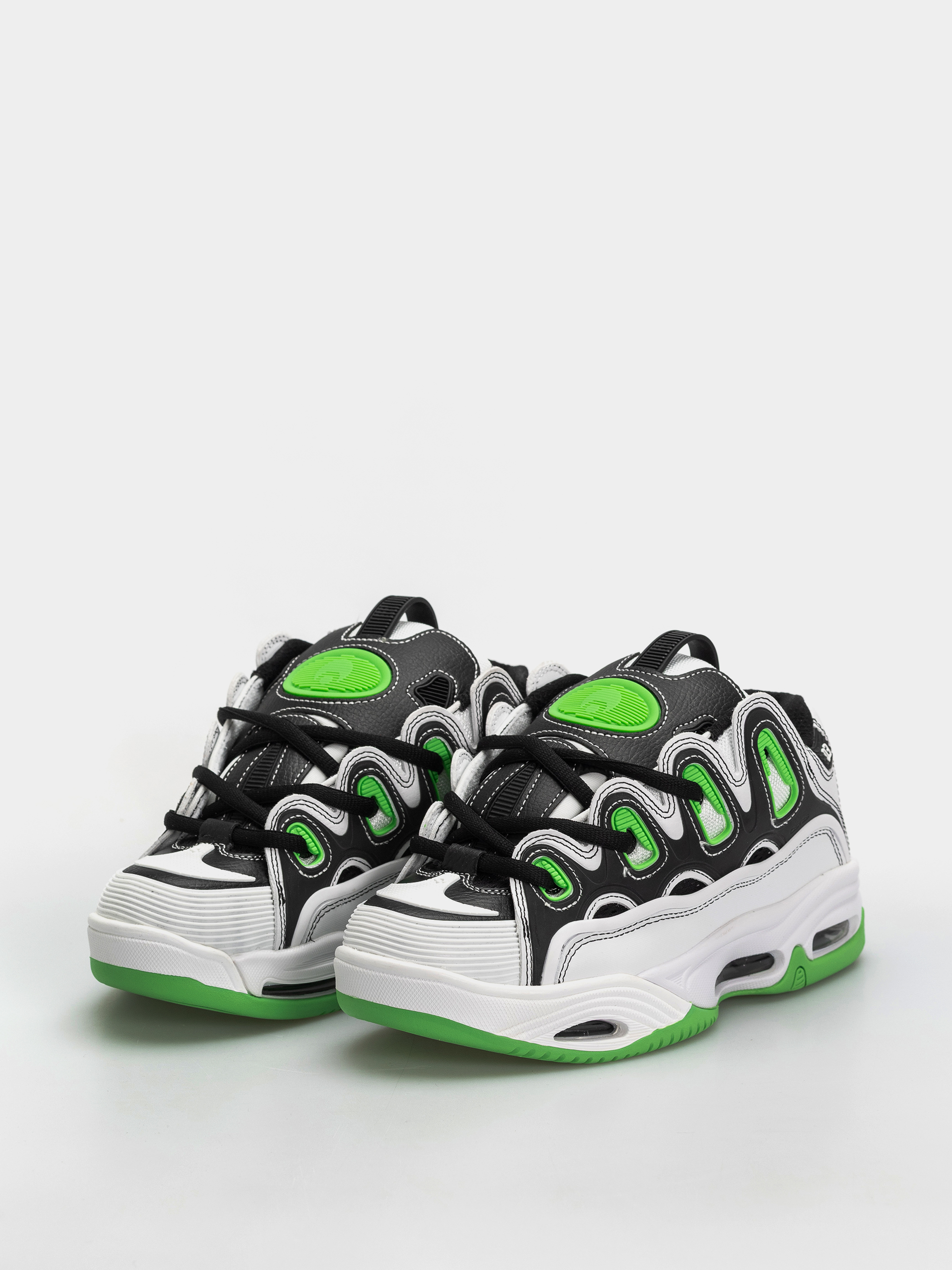 Pantofi Osiris D3 2001 (white/black/green)