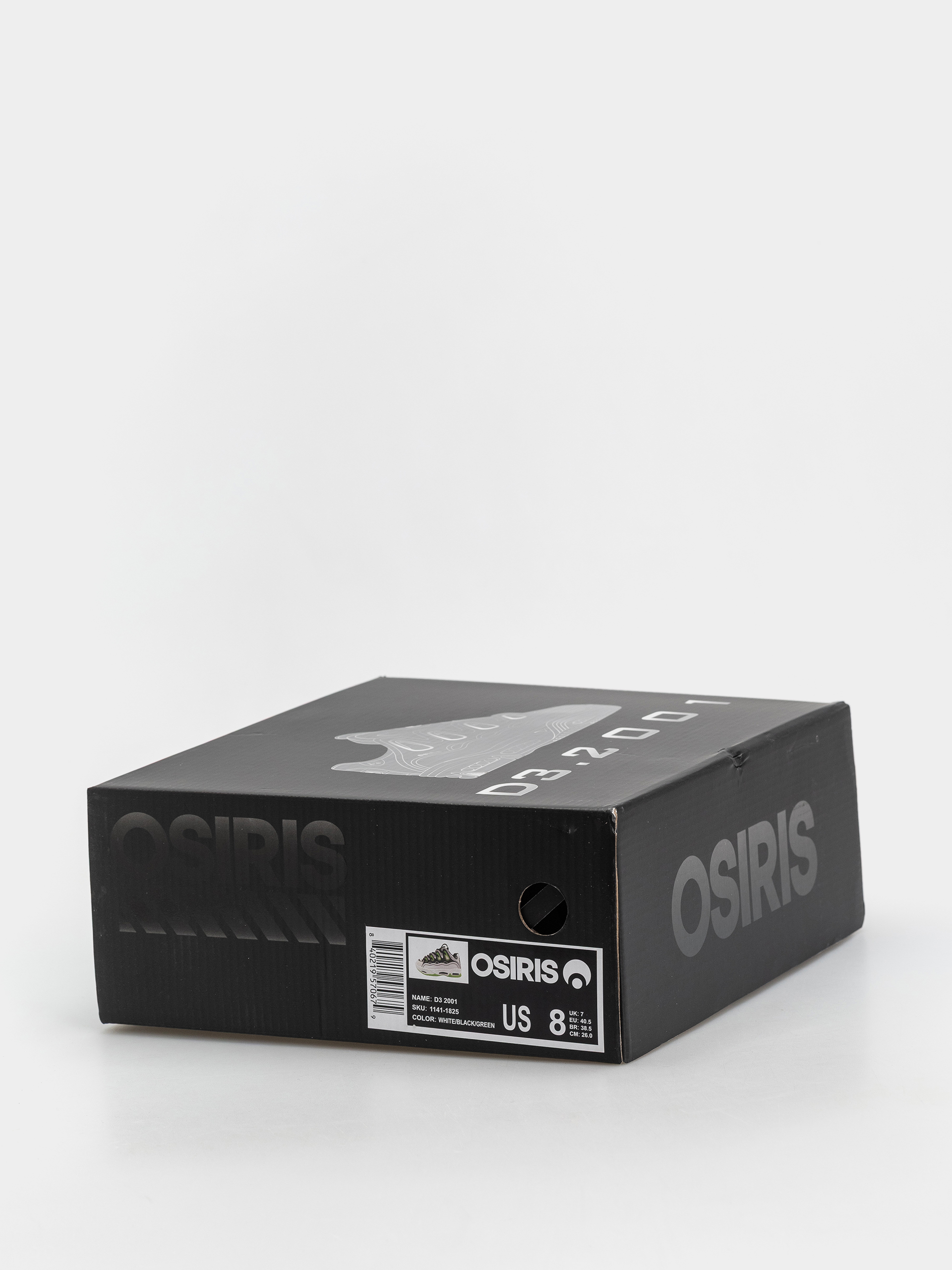 Pantofi Osiris D3 2001 (white/black/green)