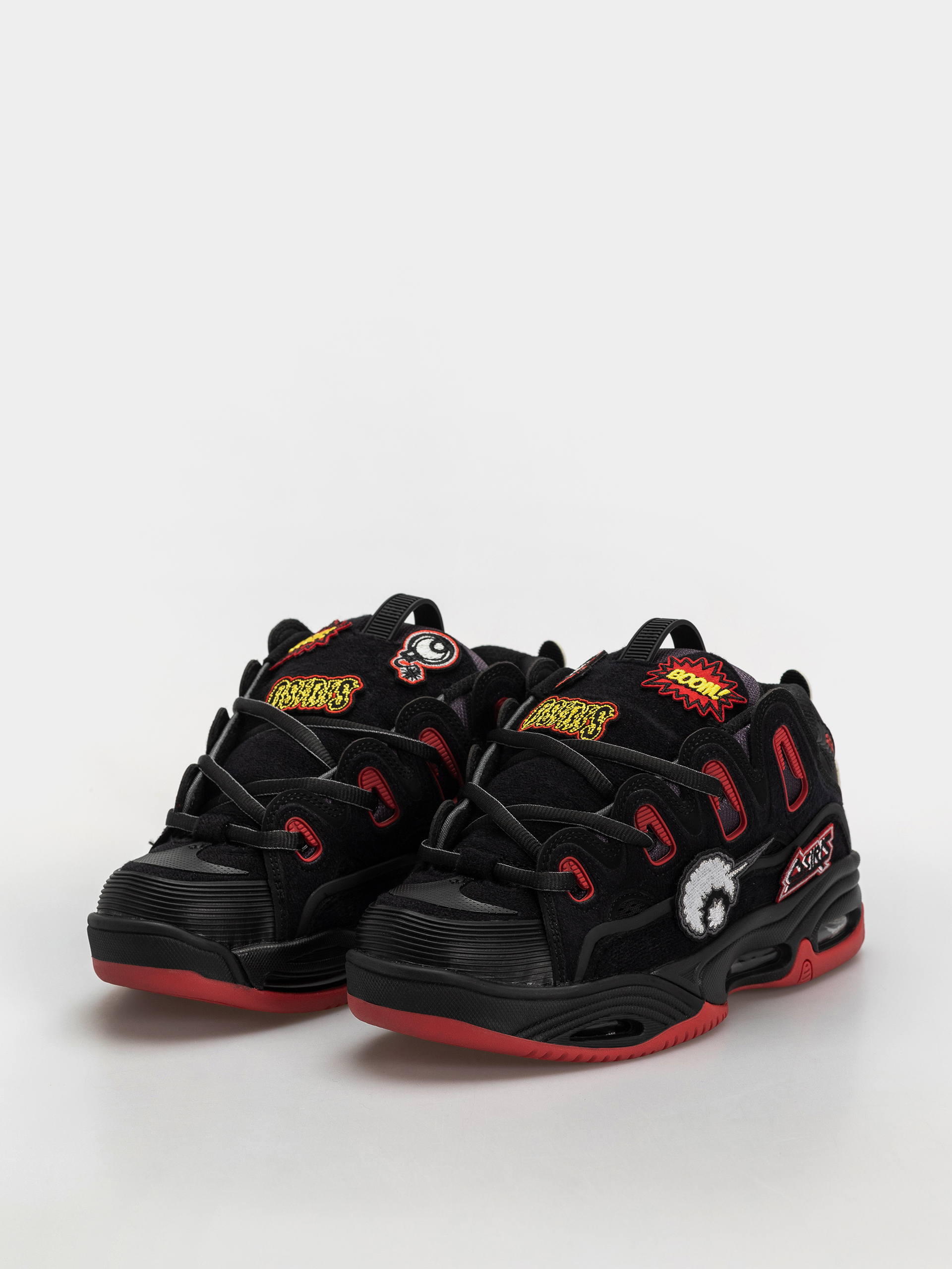 Pantofi Osiris D3 2001 (black/red/velcro)