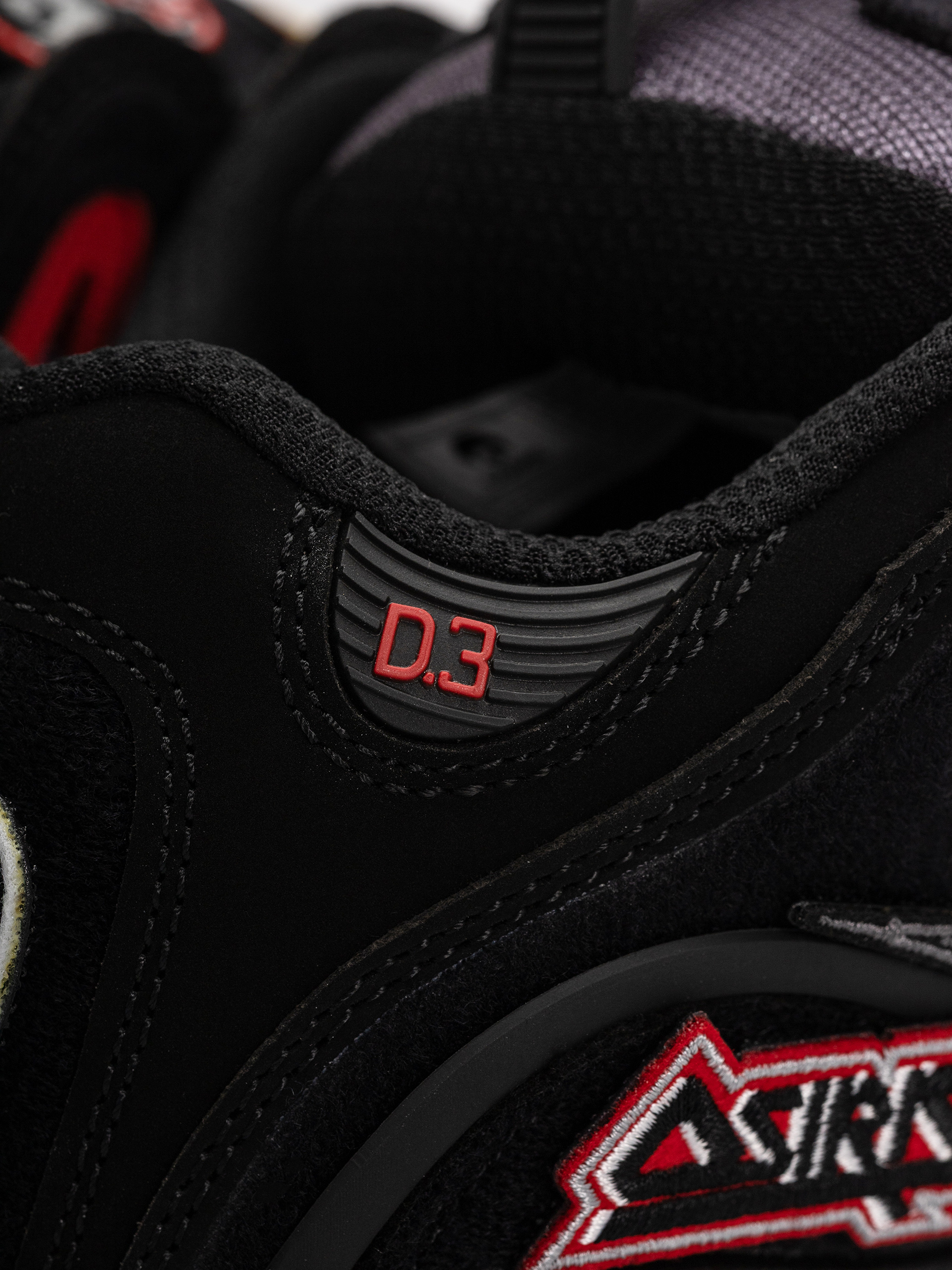 Pantofi Osiris D3 2001 (black/red/velcro)