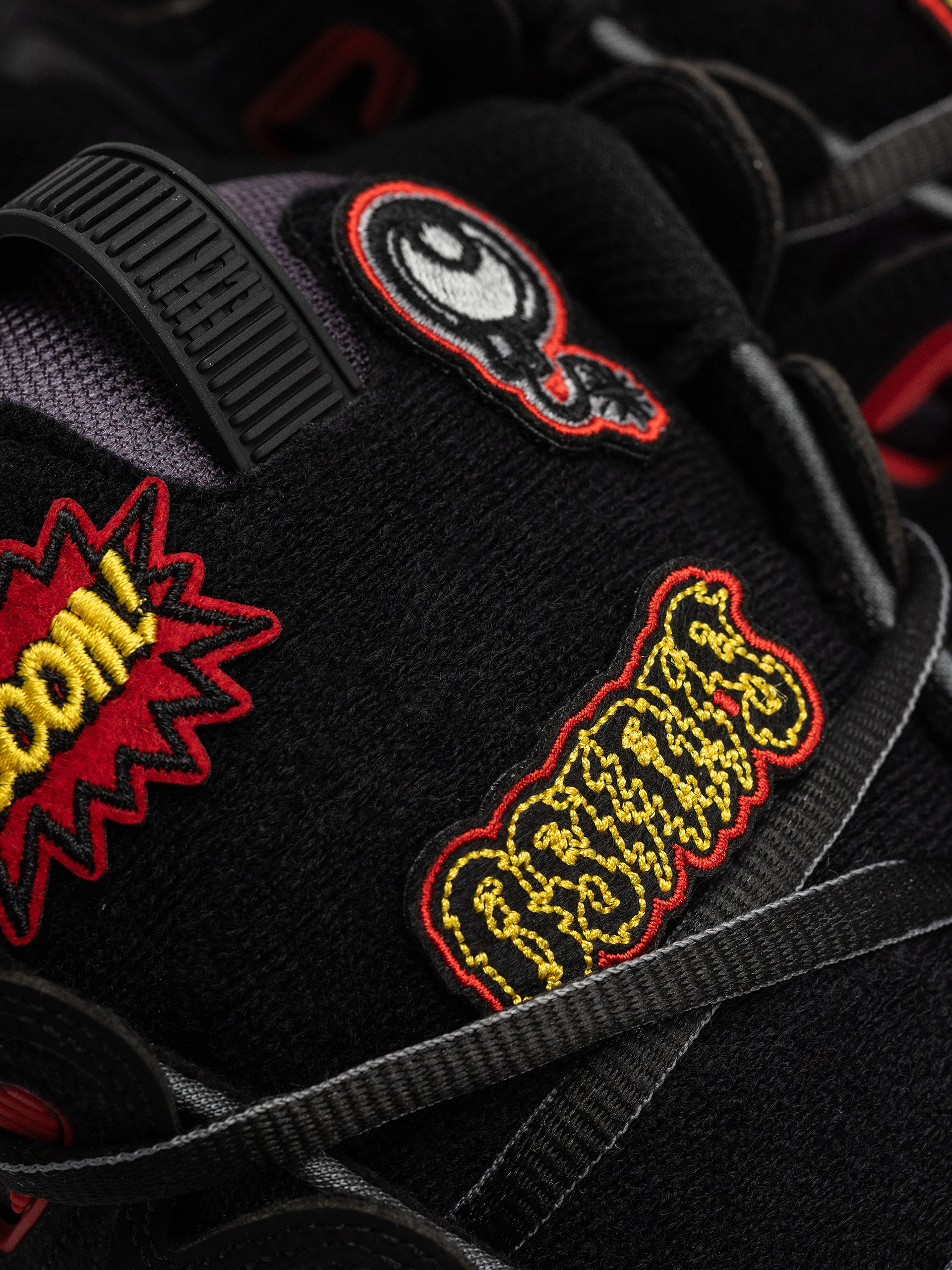 Pantofi Osiris D3 2001 (black/red/velcro)