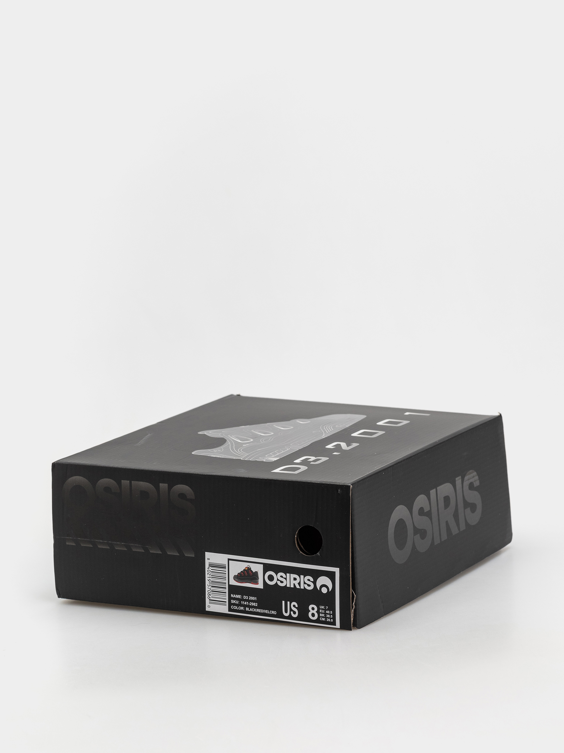 Pantofi Osiris D3 2001 (black/red/velcro)