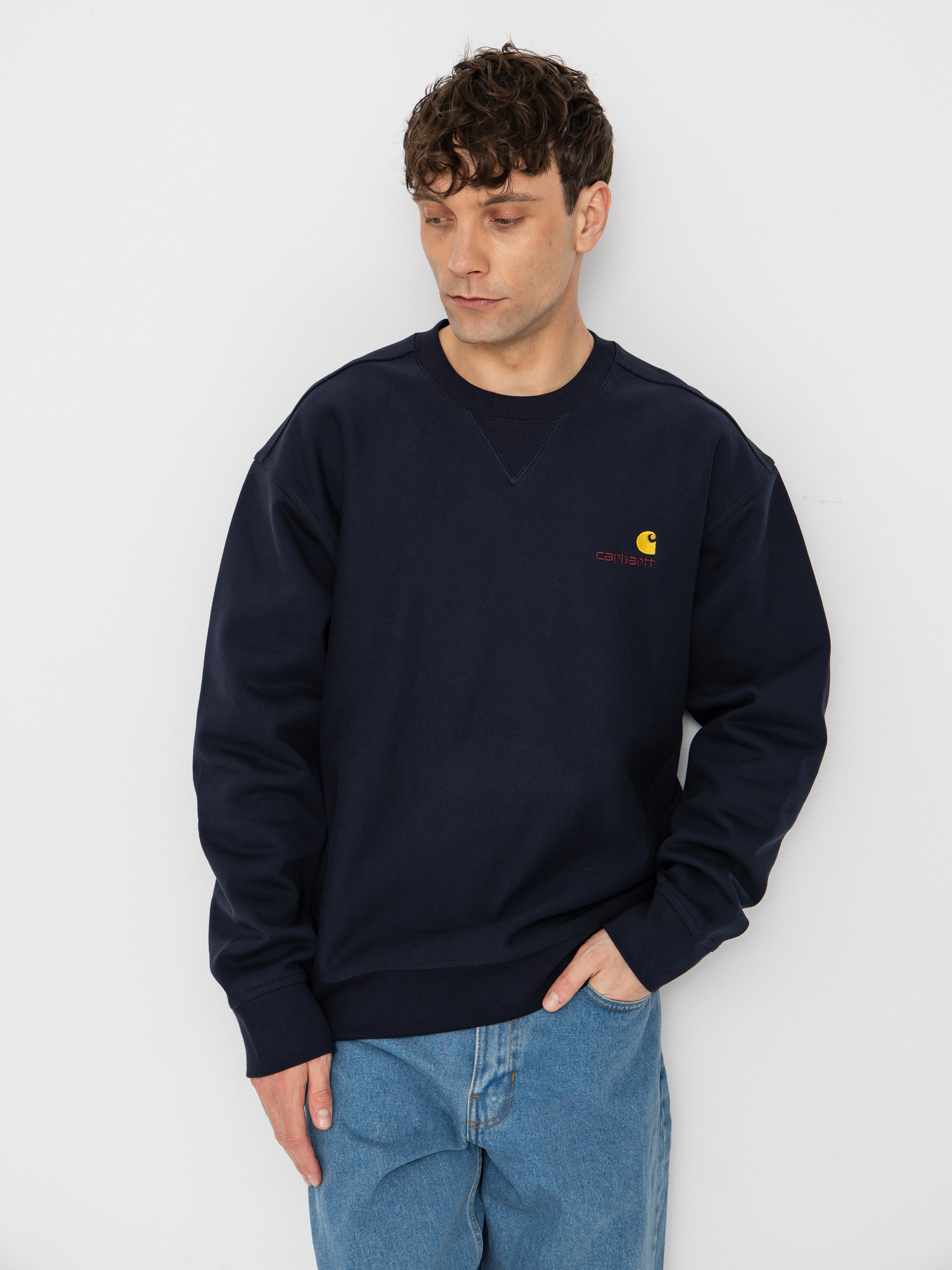 Hanorac Carhartt WIP American Script (deep night)