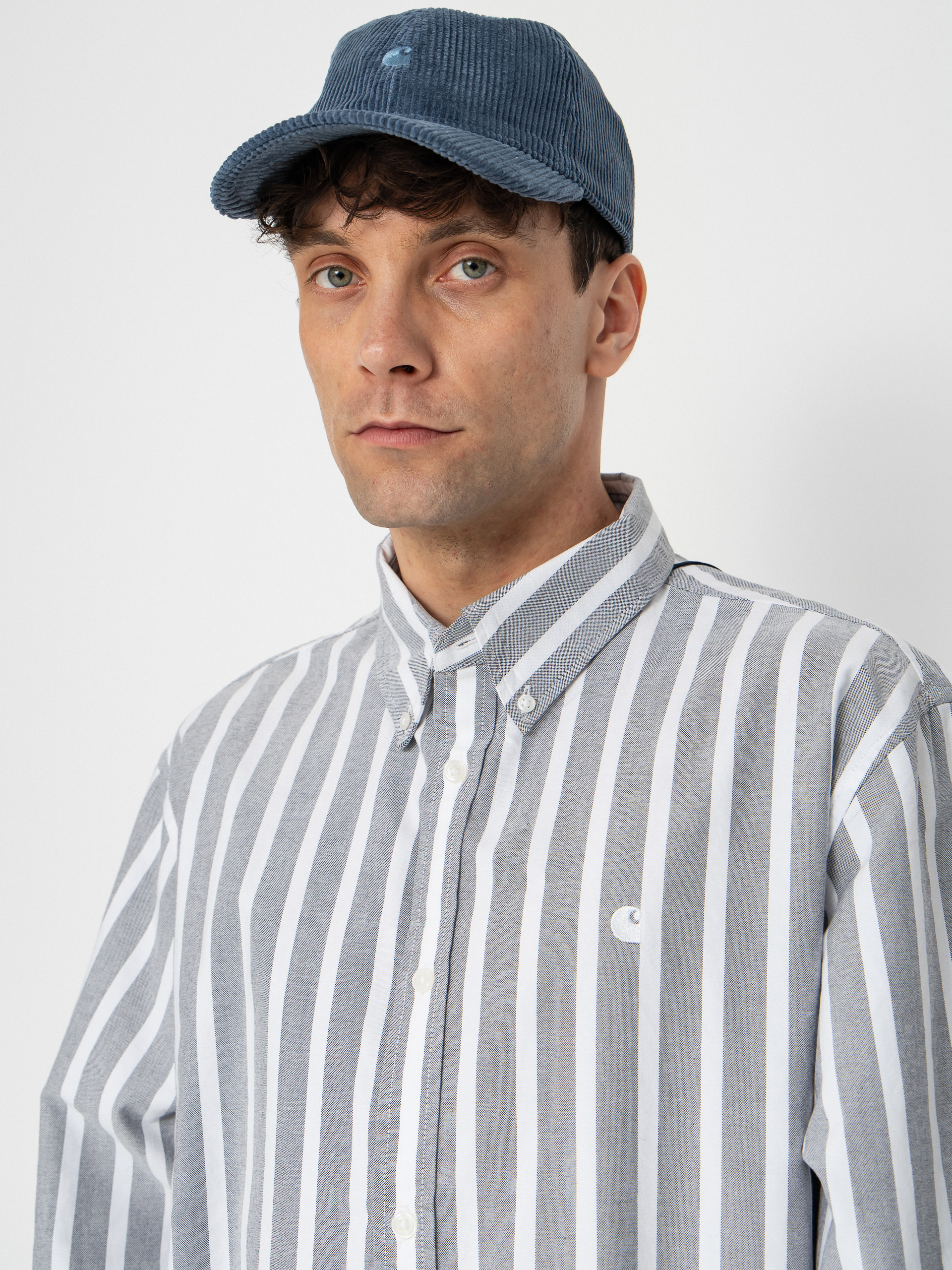 Cămașă Carhartt WIP Deven (deven stripe/black/white)
