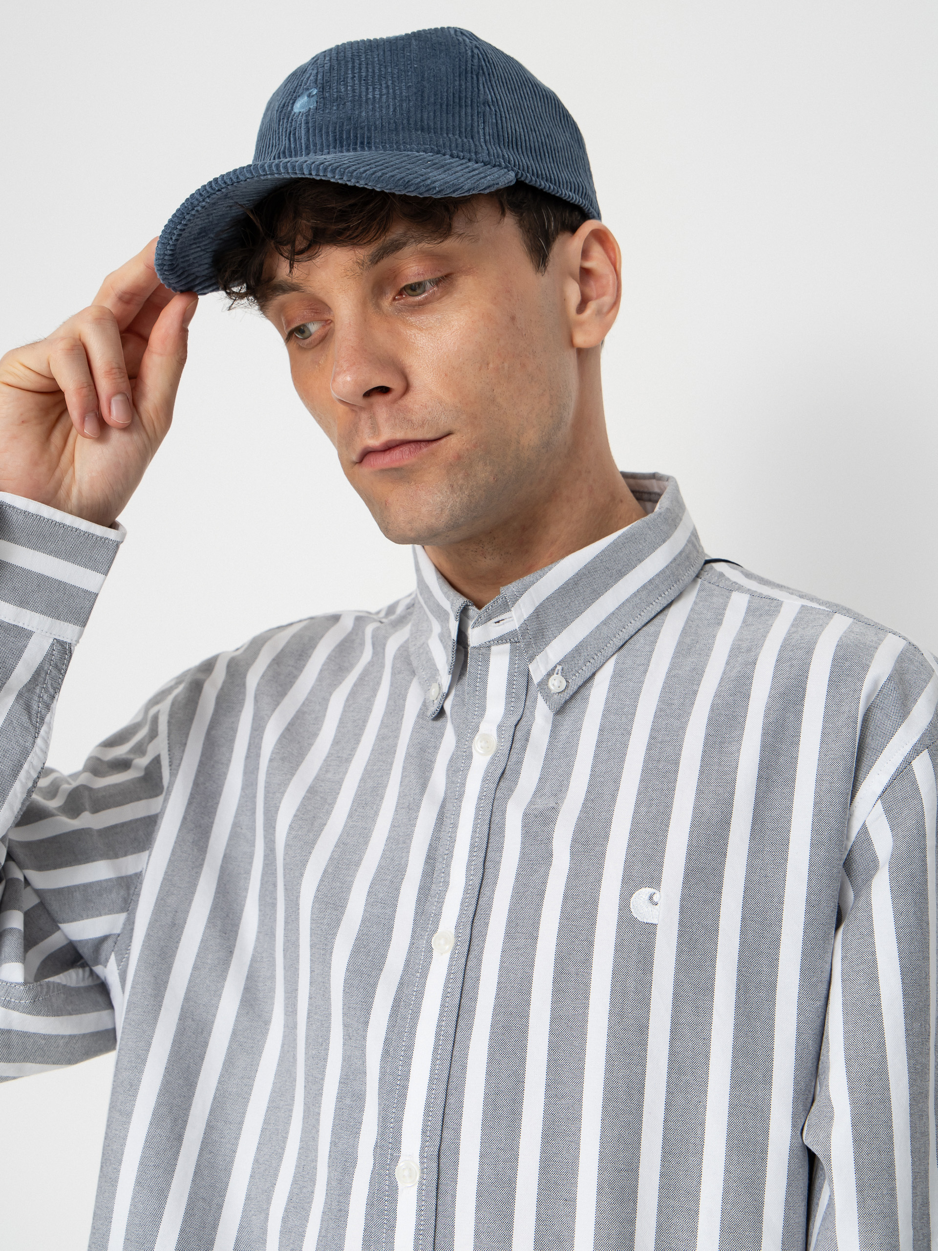 Cămașă Carhartt WIP Deven (deven stripe/black/white)
