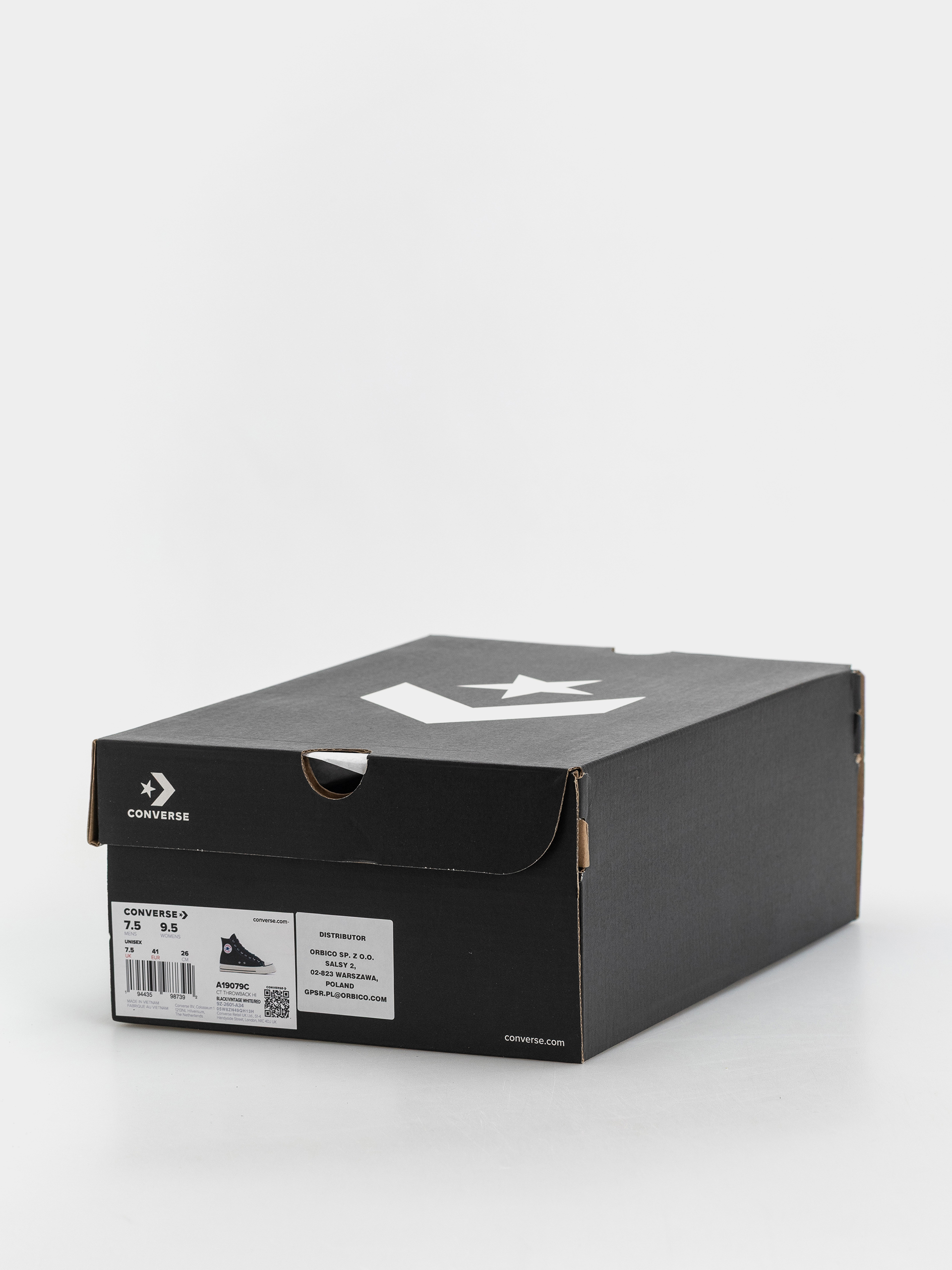 Teniși Converse Chuck Taylor Throwback Hi (black/vintage white)