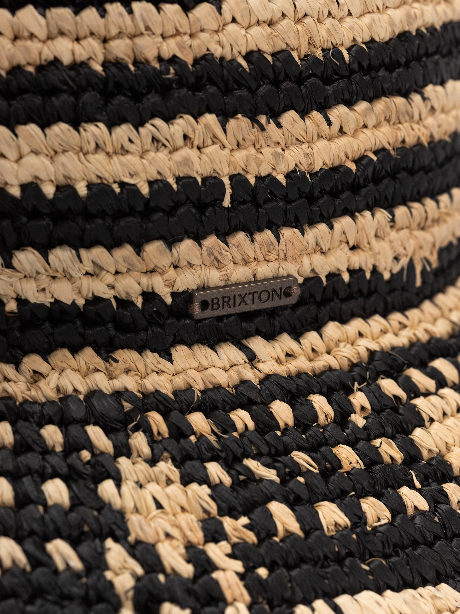 Pălărie Brixton Redding Packable Straw Wmn (black/natural)