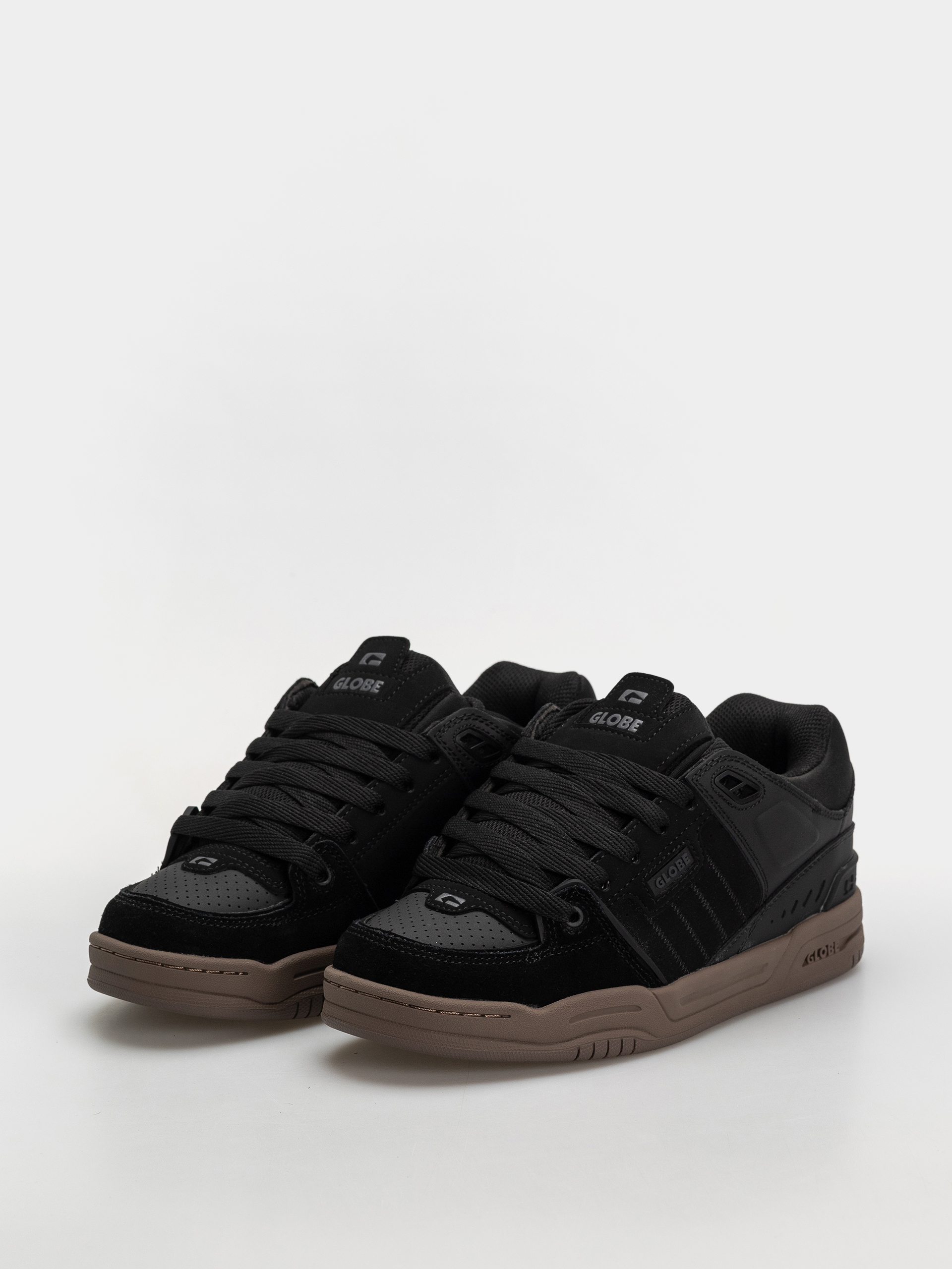 Pantofi Globe Fusion (black/tobacco gum)