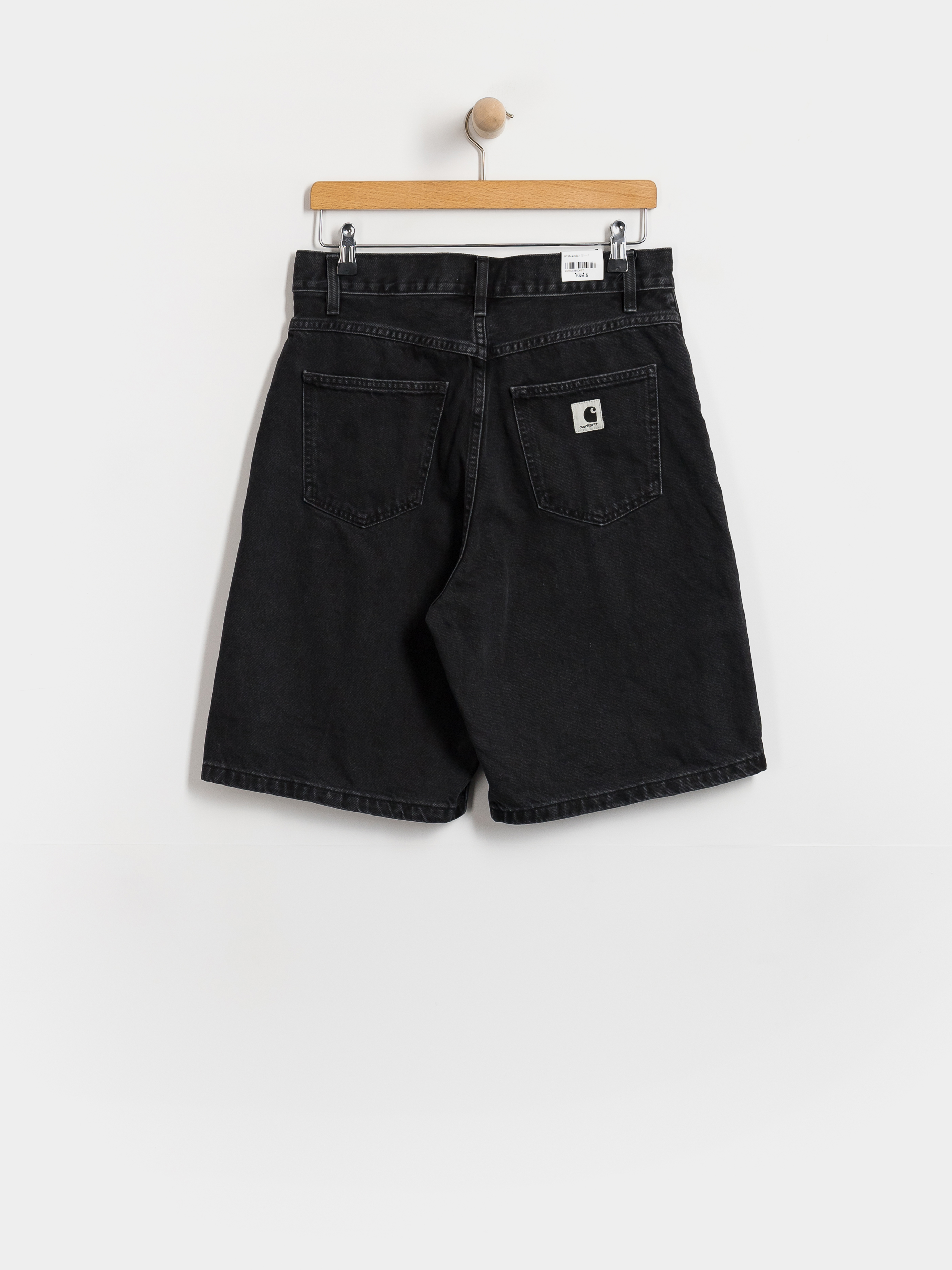 Pantaloni scurți Carhartt WIP Brandon Wmn (black stone washed)