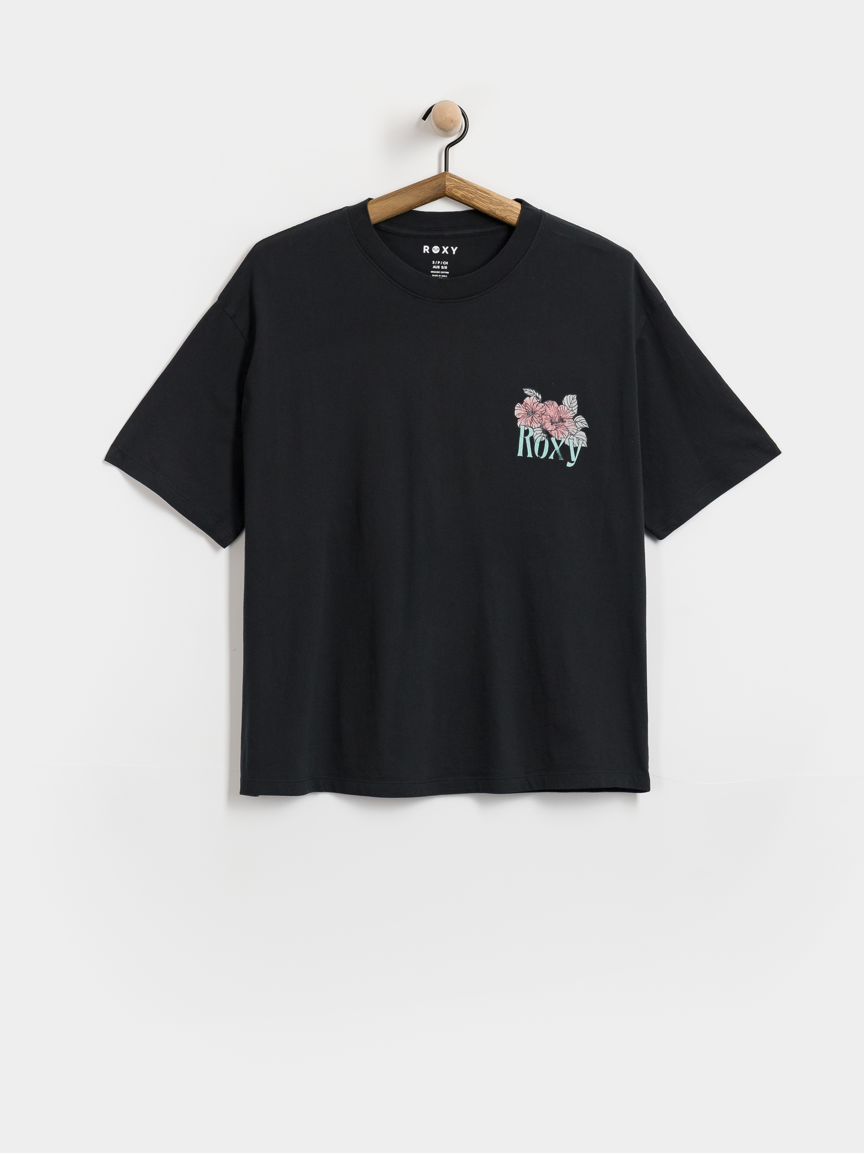 Tricou Roxy Talloversize Washed Wmn (anthracite)