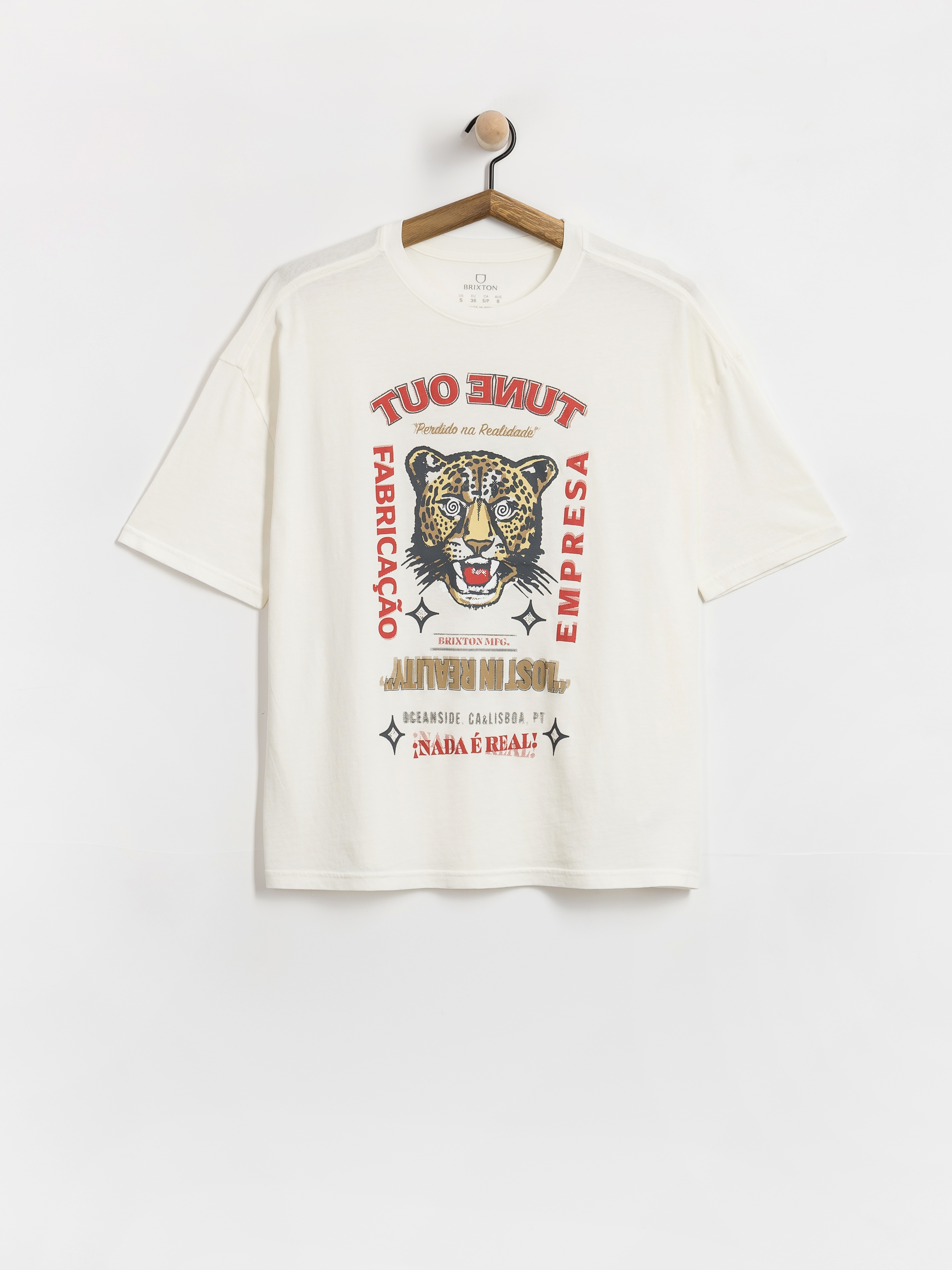 Tricou Brixton The Getaway Oversized Bf Wmn (vintage white)