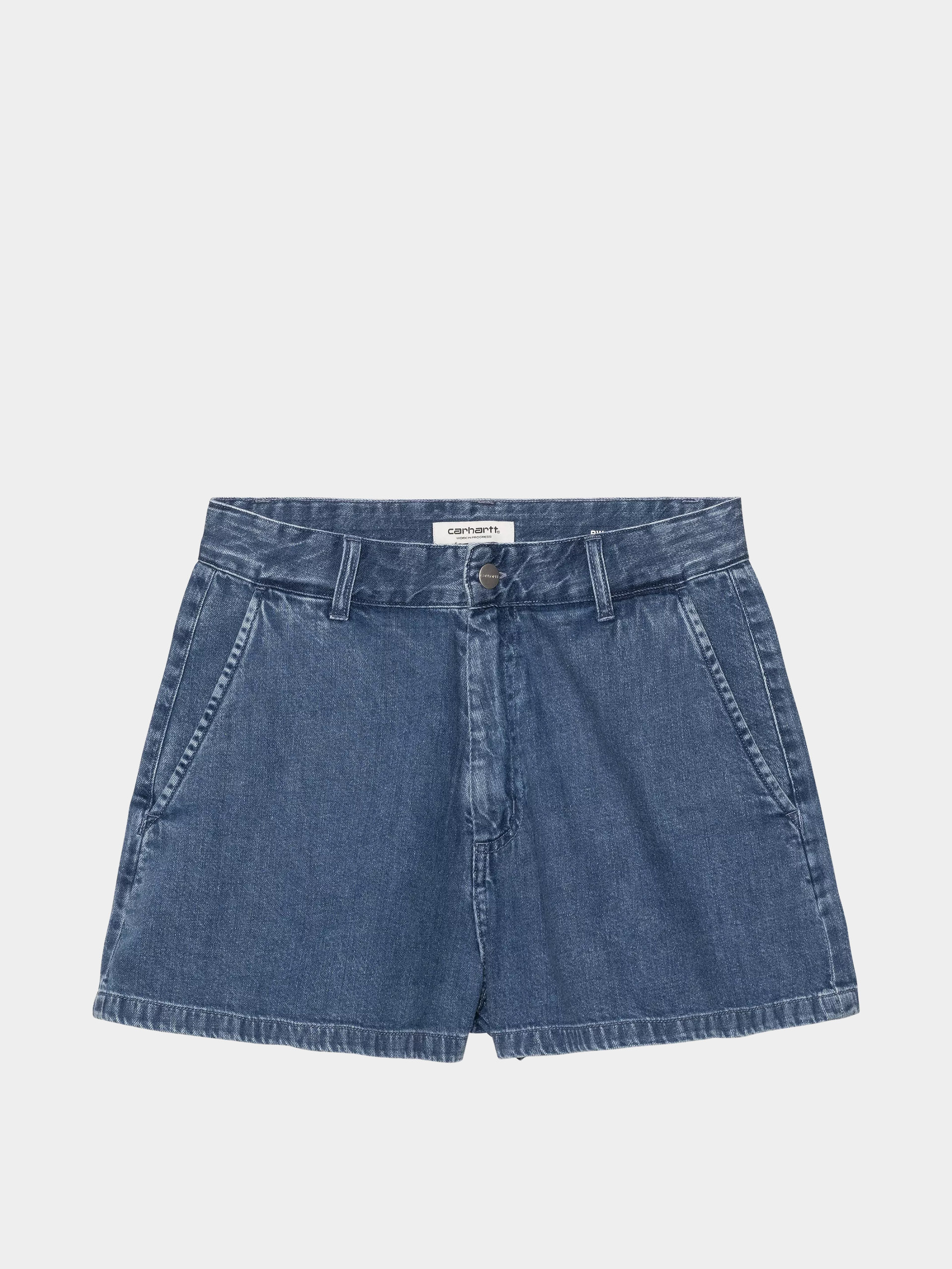 Pantaloni scurți Carhartt WIP Lova Wmn (blue stone washed)