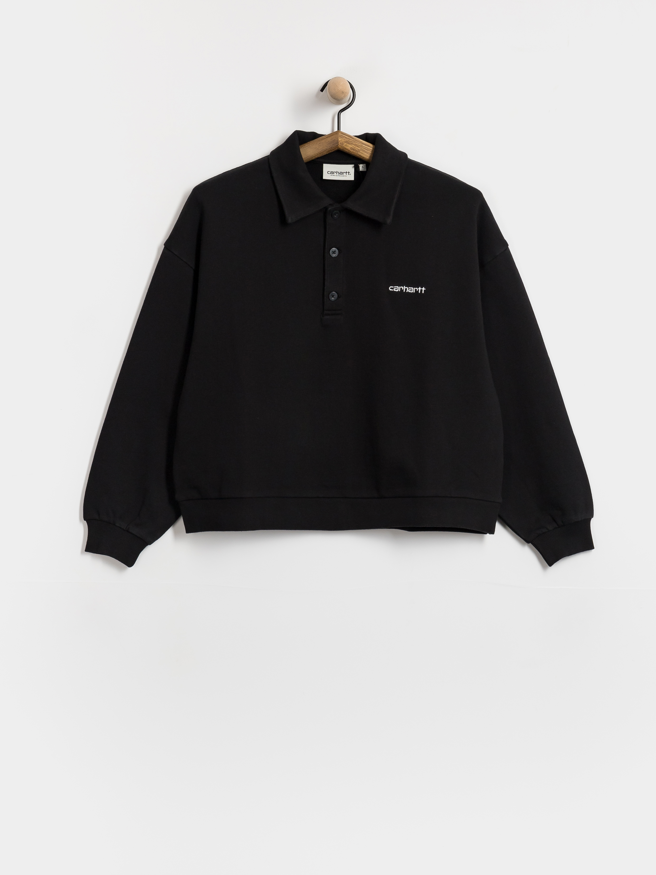 Hanorac Carhartt WIP Brenta Polo Wmn (black/white)