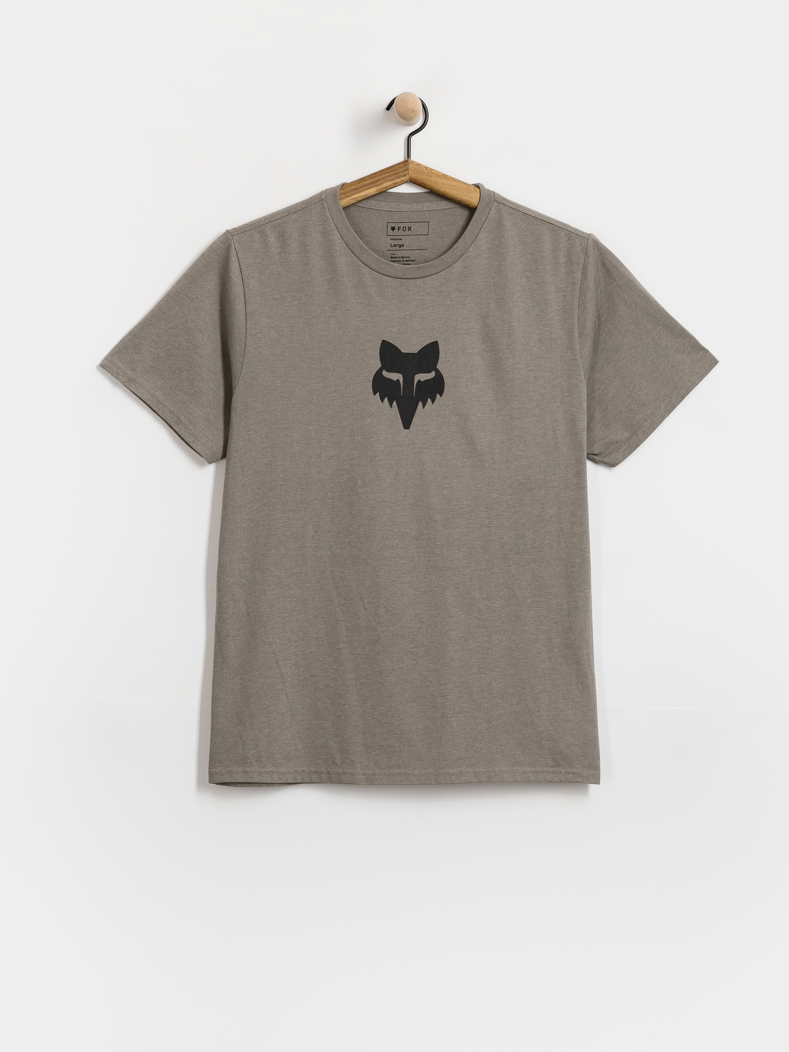 Tricou Fox Head 195 (heather graphite)