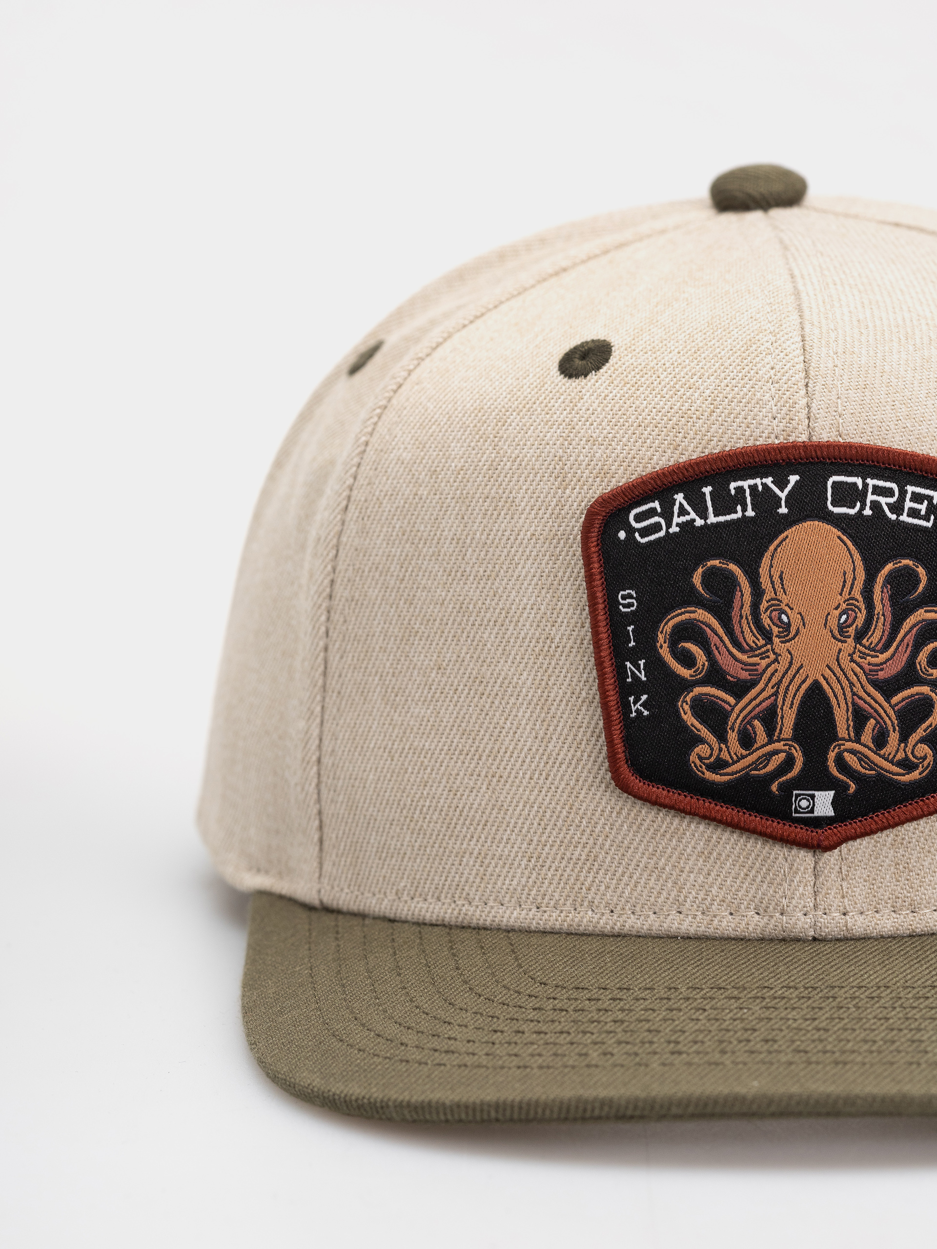Șapcă Salty Crew Tako Club Snapback (natural/olive)