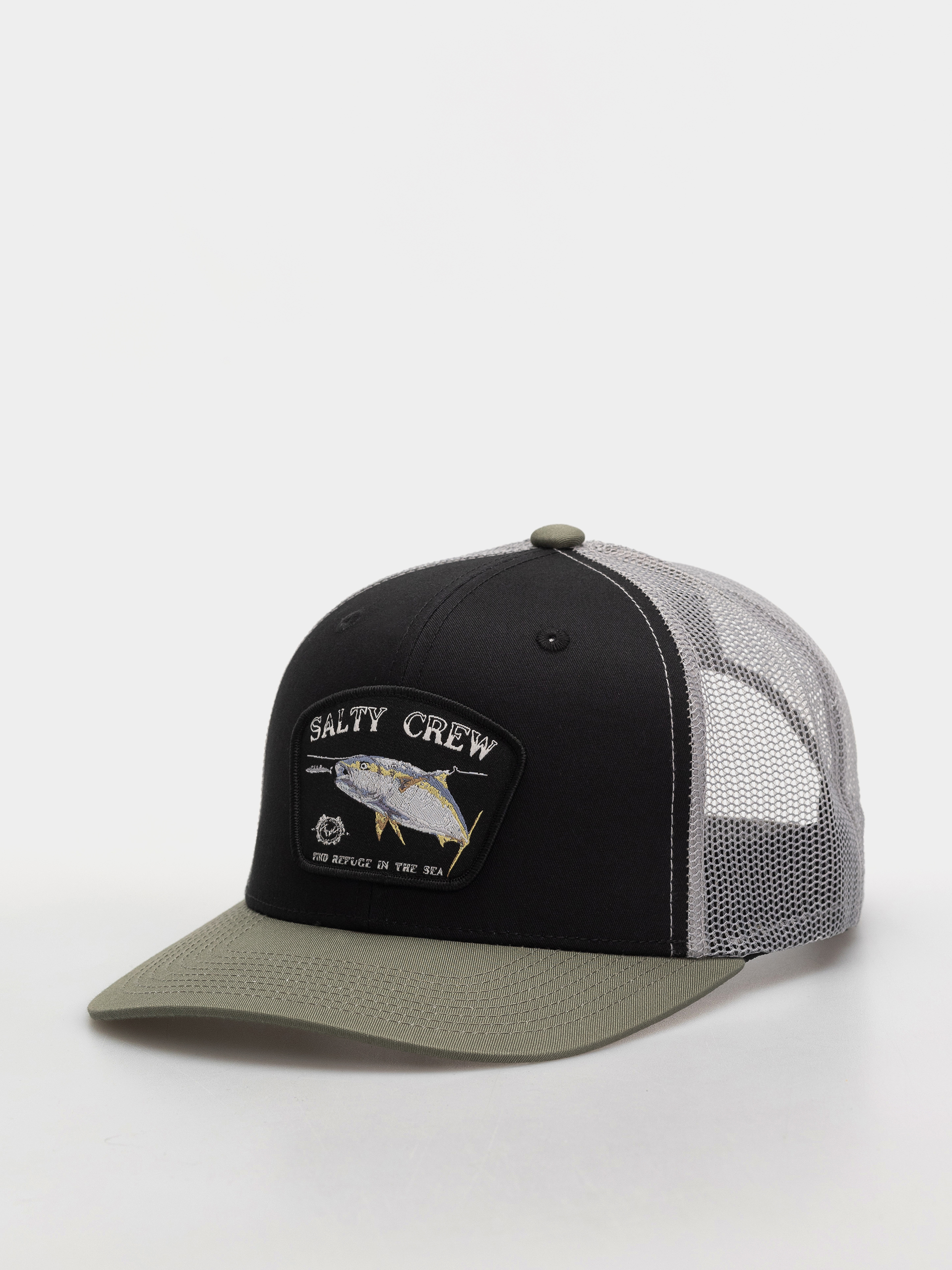 Șapcă Salty Crew Surface Retro Trucker (black/olive)