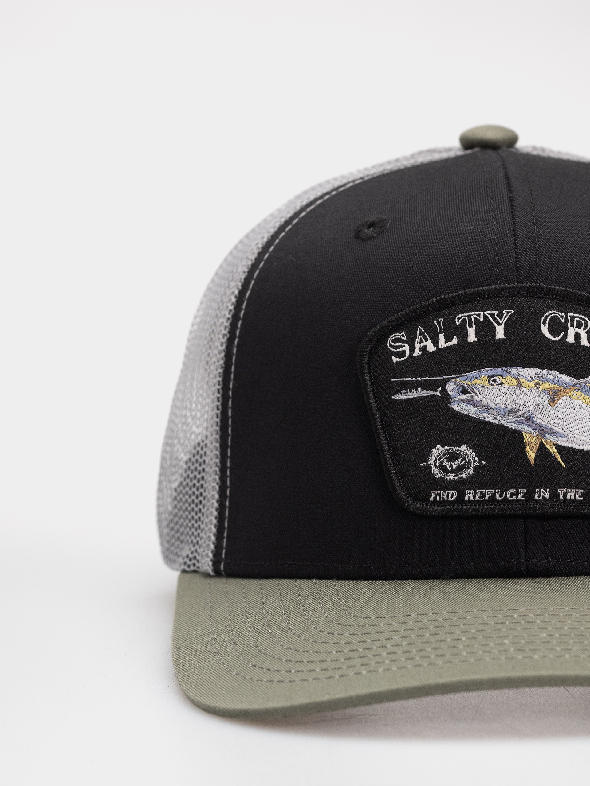 Șapcă Salty Crew Surface Retro Trucker (black/olive)