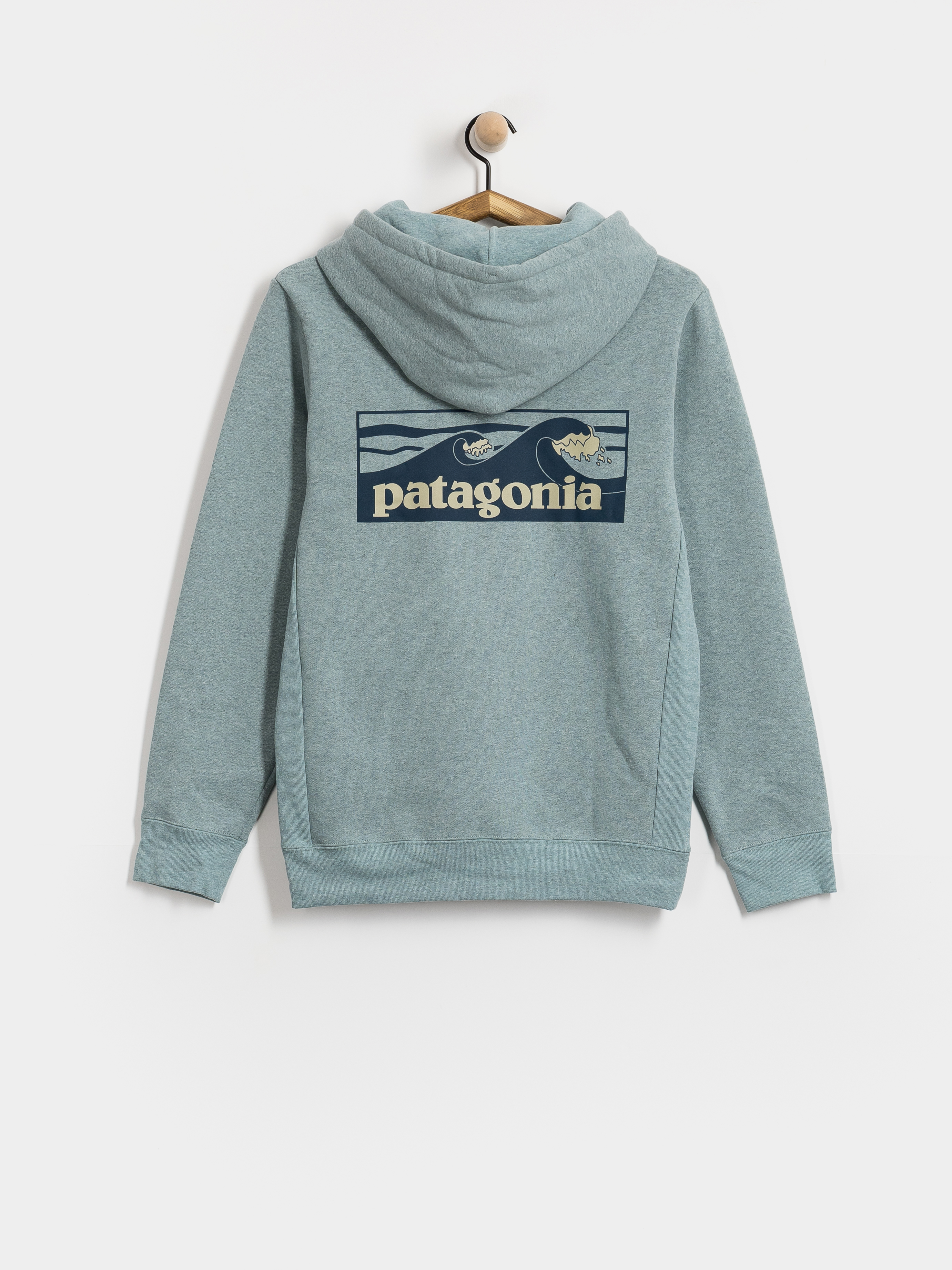 Hanorac cu glugă Patagonia Boardshort Logo Uprisal HD (blue sage)