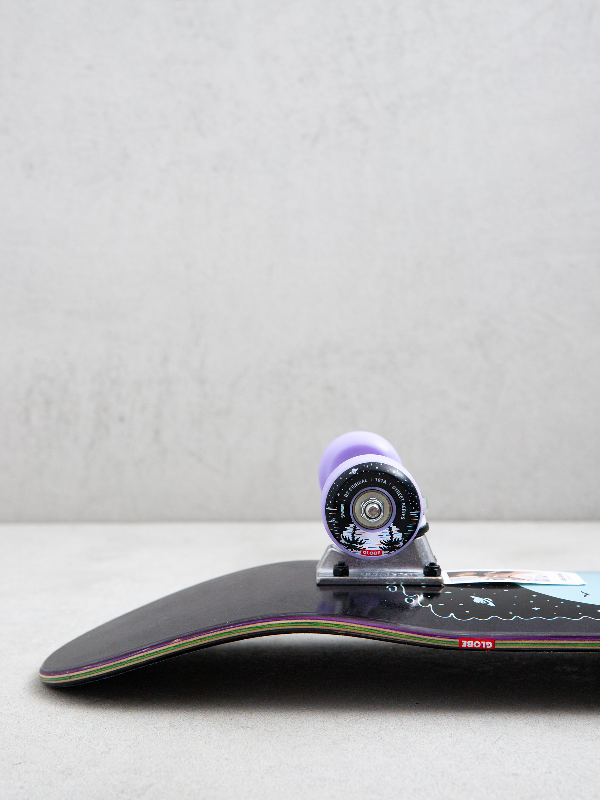 Skateboard Globe G2 Reflection (black/purple)