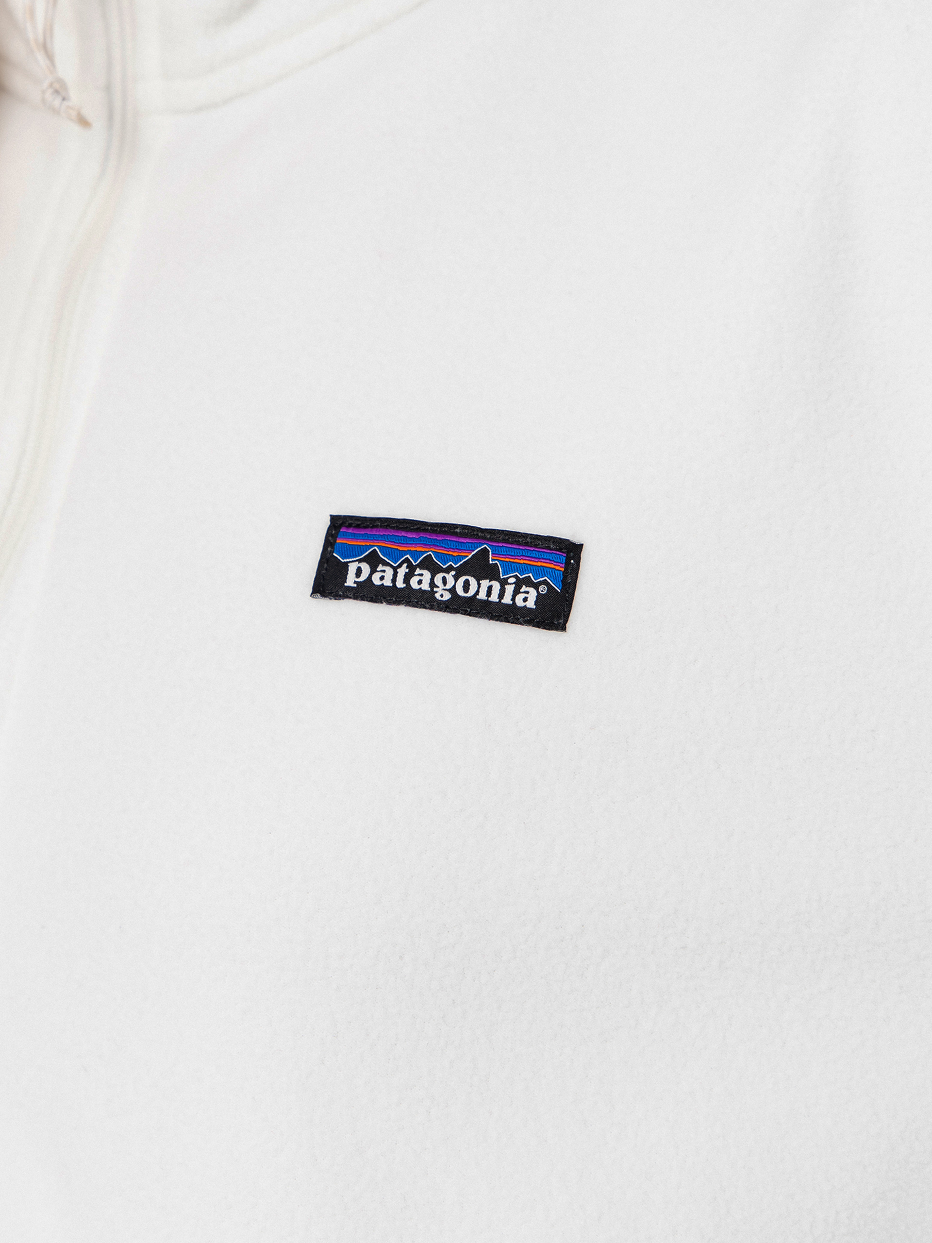 Pentru femei Hanorac din fleece Patagonia Micro D 1/2 Zip (birch white)