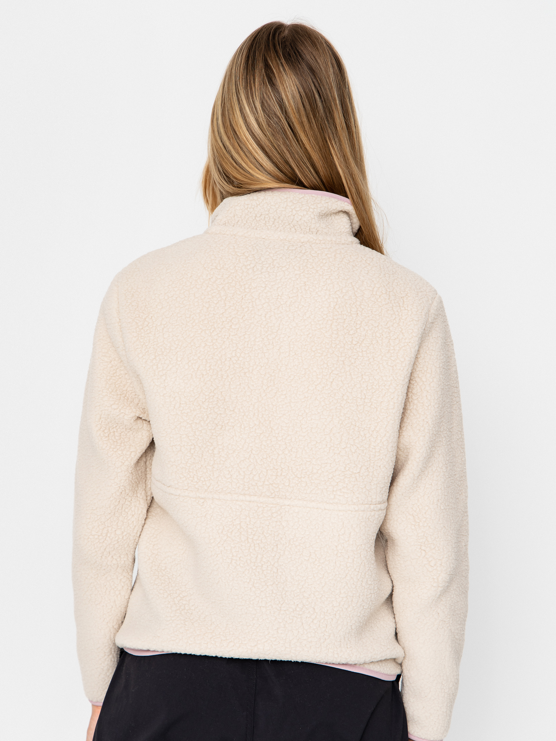 Pentru femei Hanorac din fleece Patagonia Retro Pile Marsupial (dark natural)