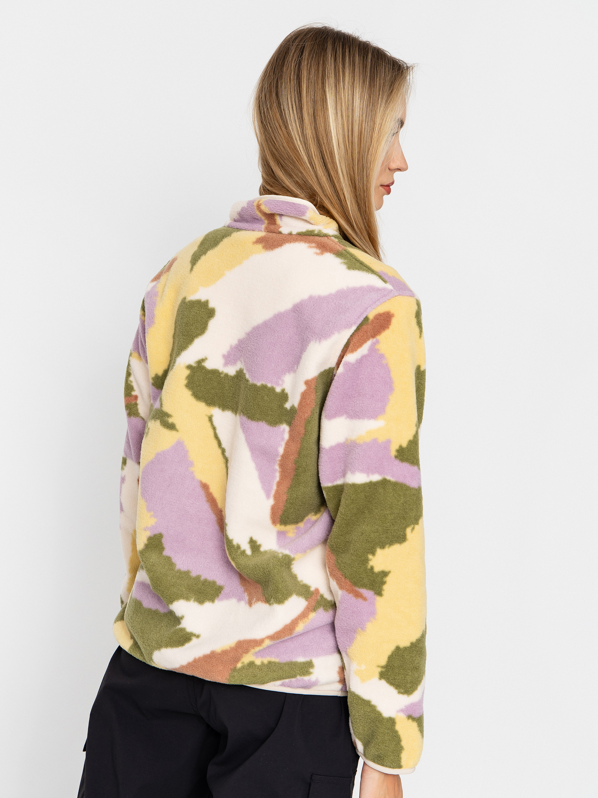 Pentru femei Hanorac din fleece Patagonia Lightweight Synchilla Snap T (sunshine/natural)