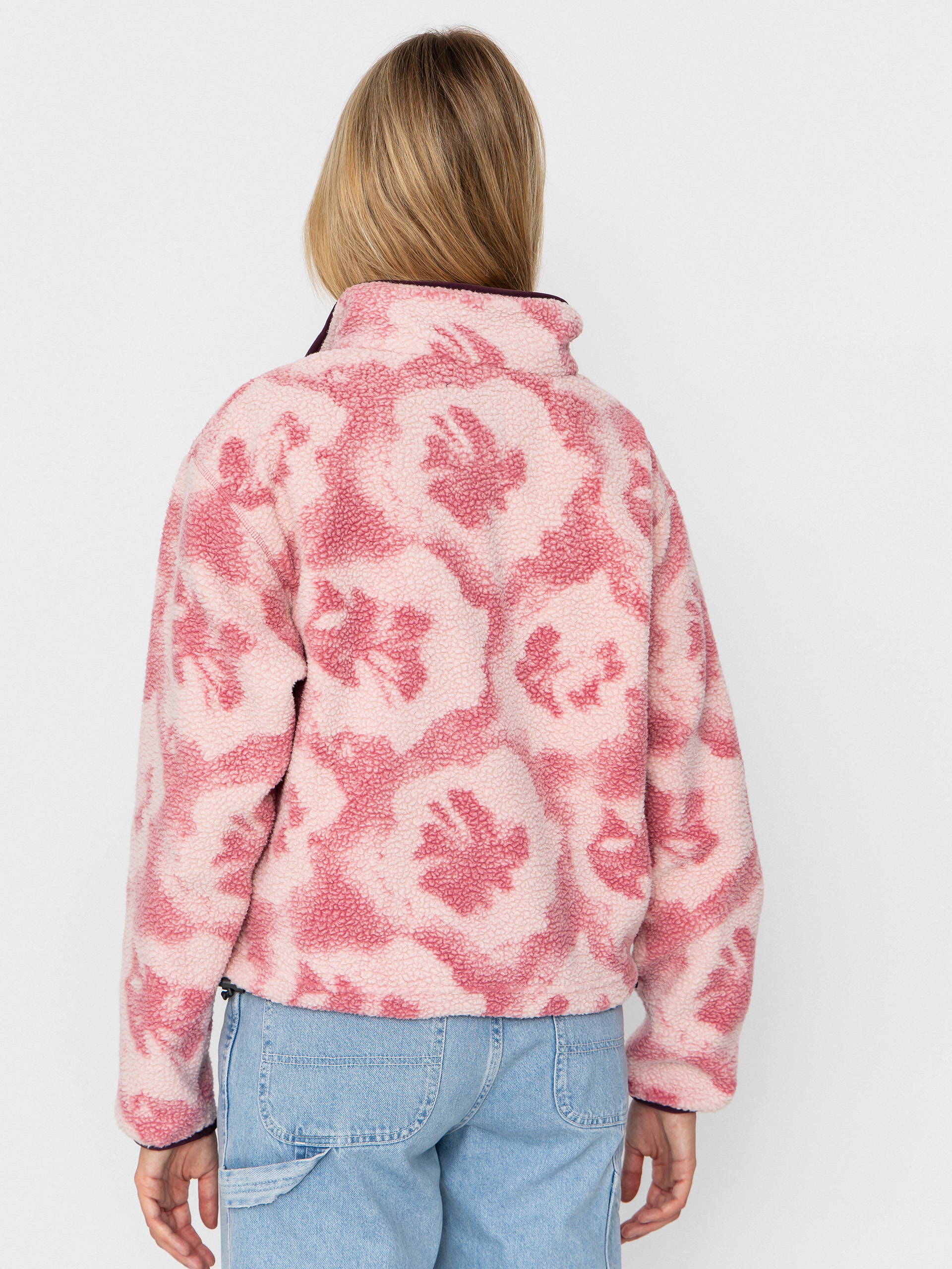 Pentru femei Hanorac din fleece Columbia Helvetia II Printed Cropped Half Snap (rosette/sprayflower)
