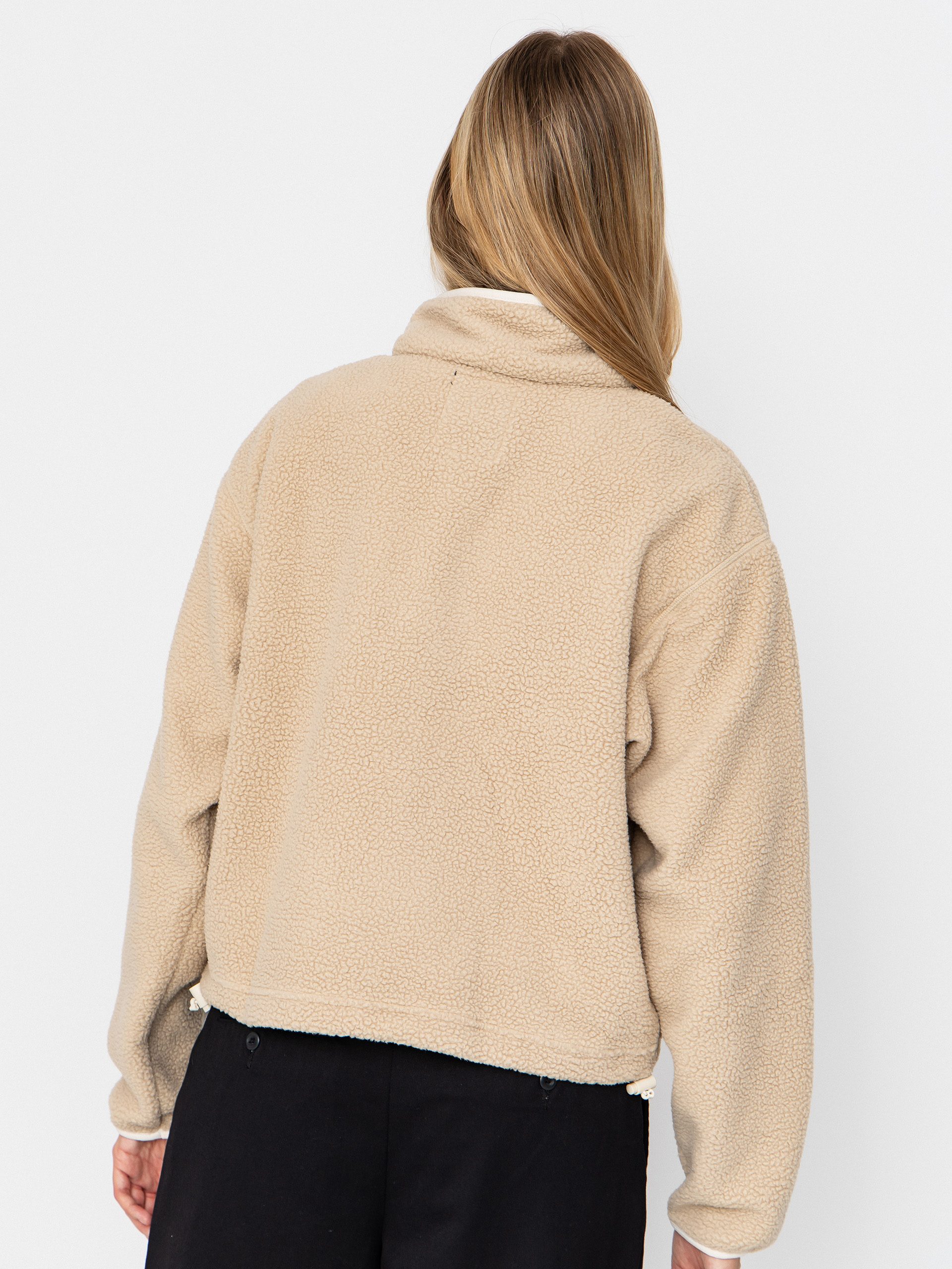 Pentru femei Hanorac din fleece Columbia Helvetia II Cropped Half Snap (ancient fossil/dark stone/chalk)