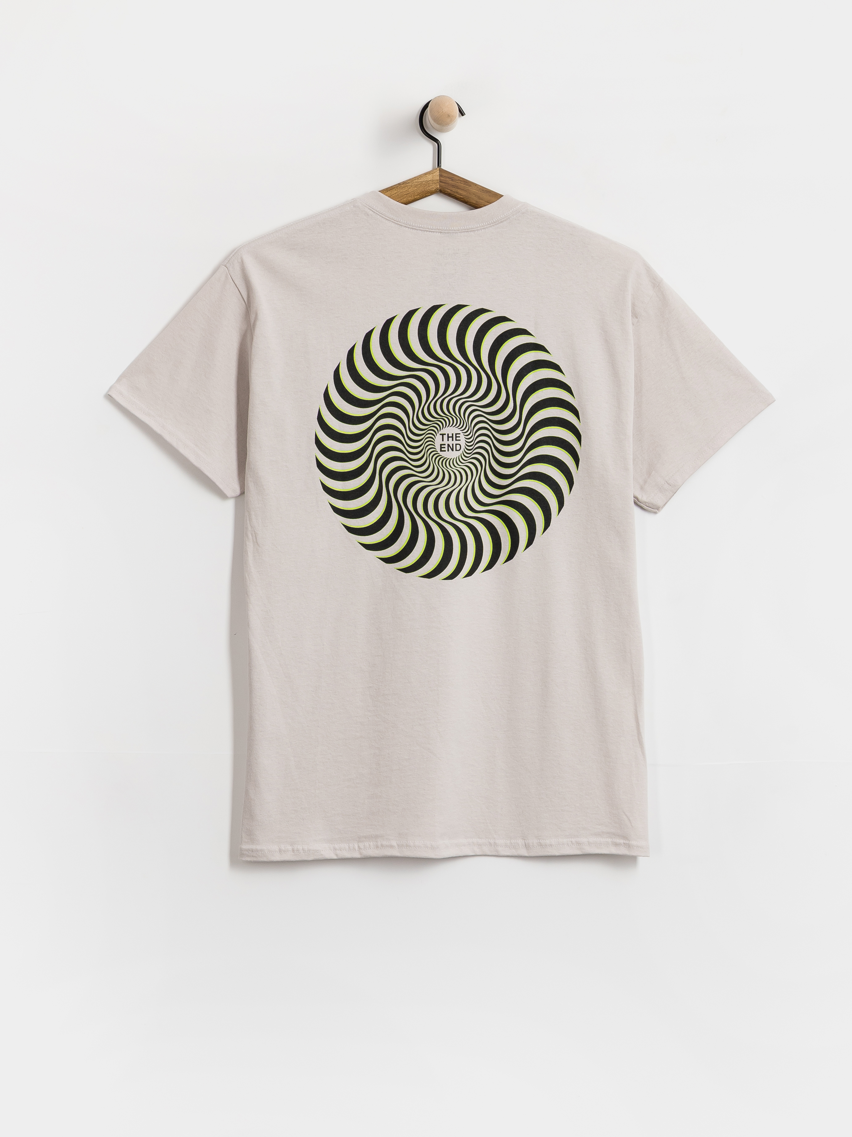 Tricou Spitfire Classic Swirl Overlay (ice grey w/black green prints)