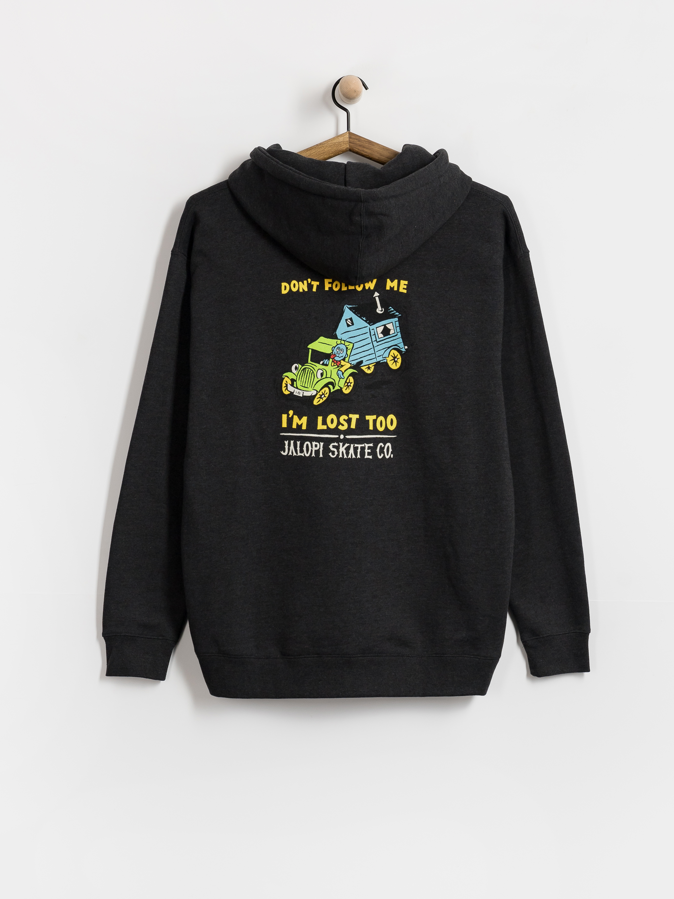 Hanorac cu glugă Antihero Jalopi Returns HD (charcoal heather w/multi color prints)