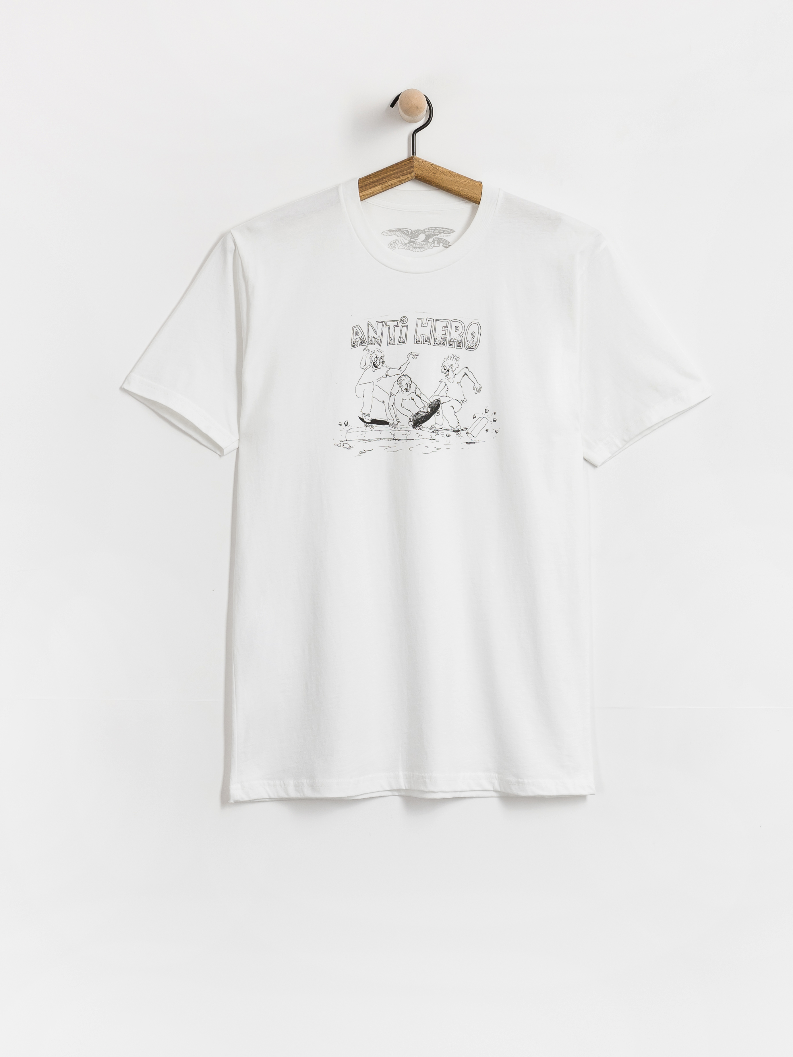 Tricou Antihero Curb Pit (white w/black print)