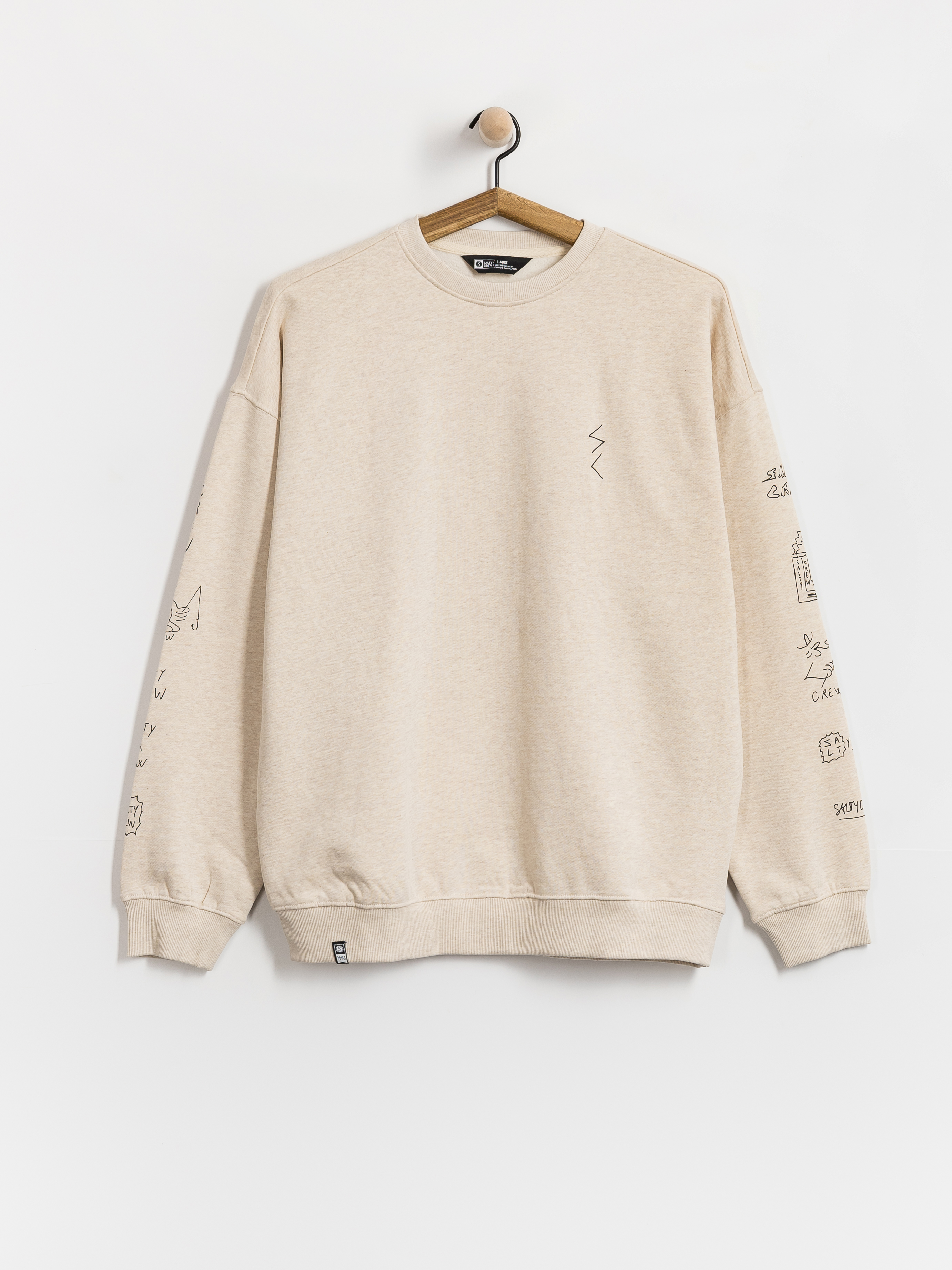 Hanorac Salty Crew Reel Lb Crewneck (oatmeal heather)