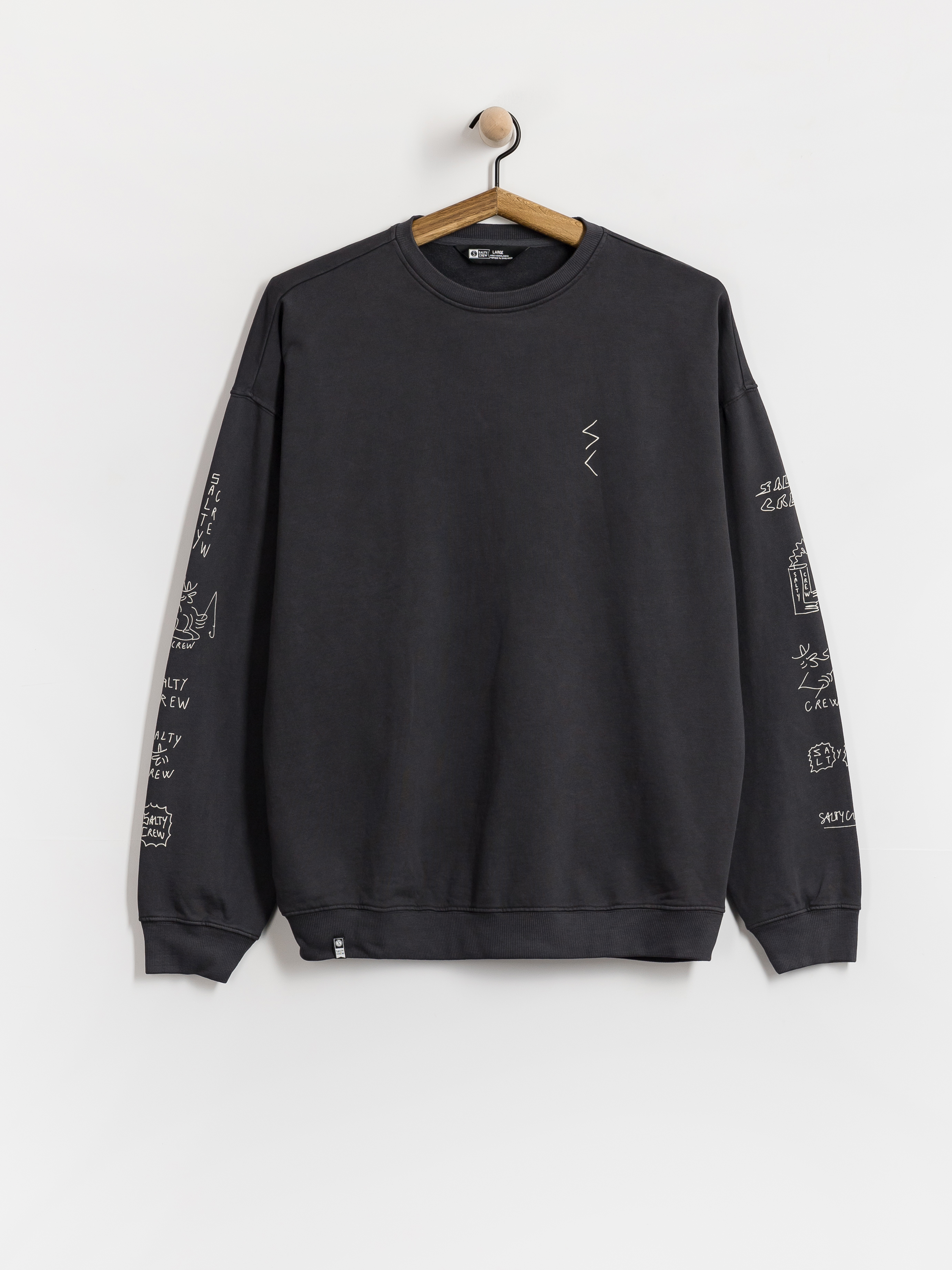 Hanorac Salty Crew Reel Lb Crewneck (pirate black)