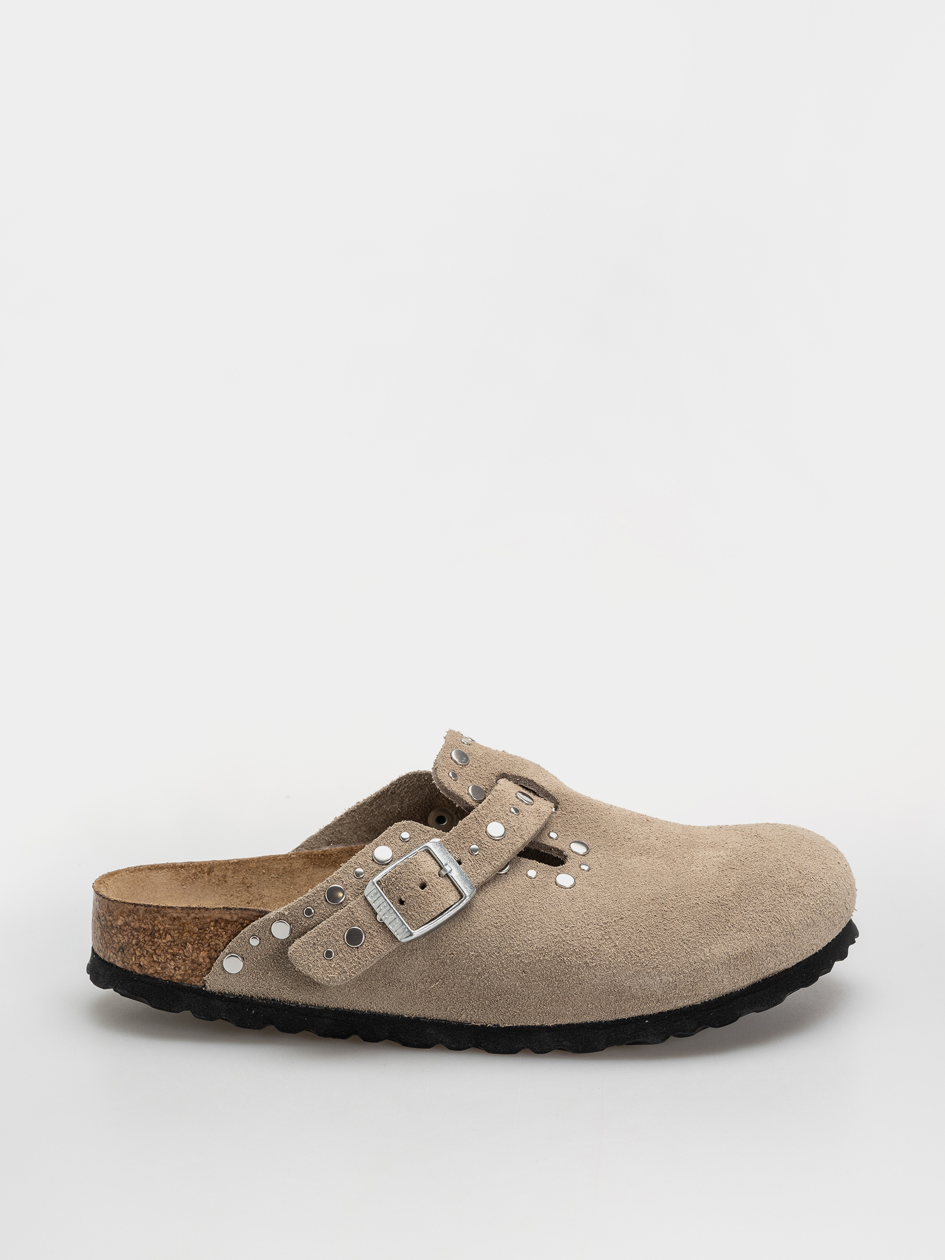 u0218lapi Birkenstock Boston Rivets Suede Leather Narrow Wmn (taupe)