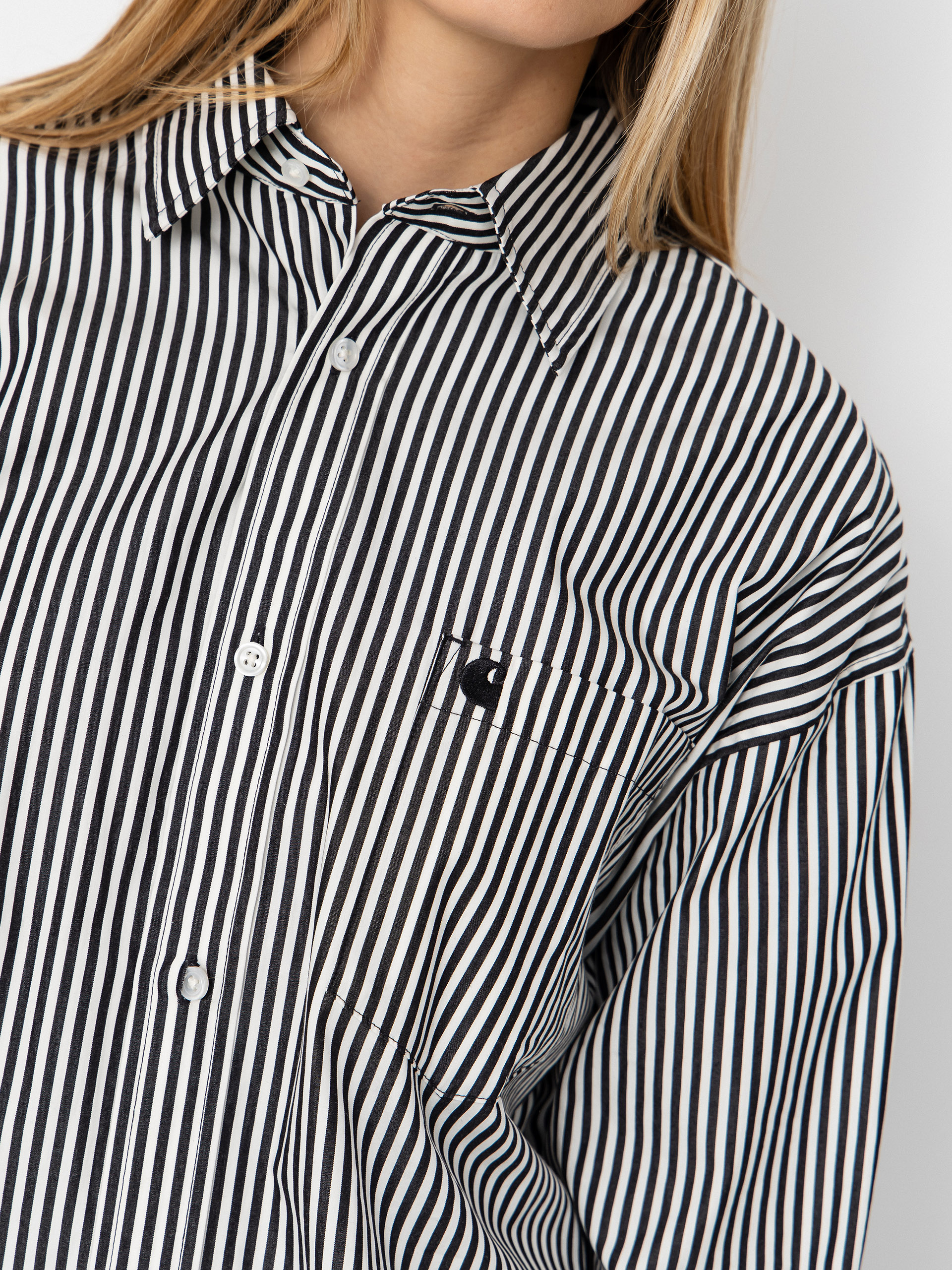 Cămașă Carhartt WIP Daldry Wmn (daldry stripe/black/wax)
