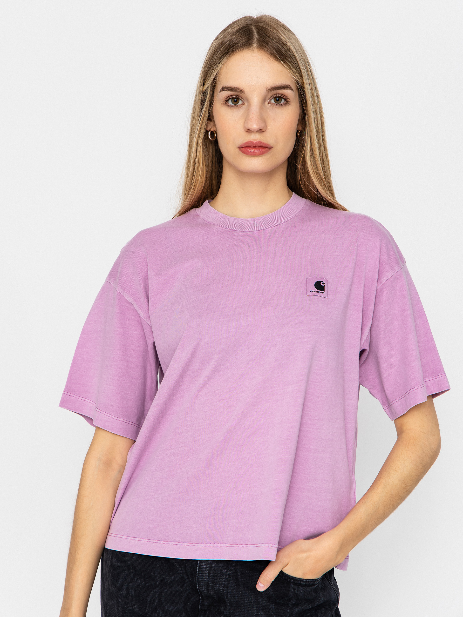 Tricou Carhartt WIP Nelson Wmn - violet (gentle purple)