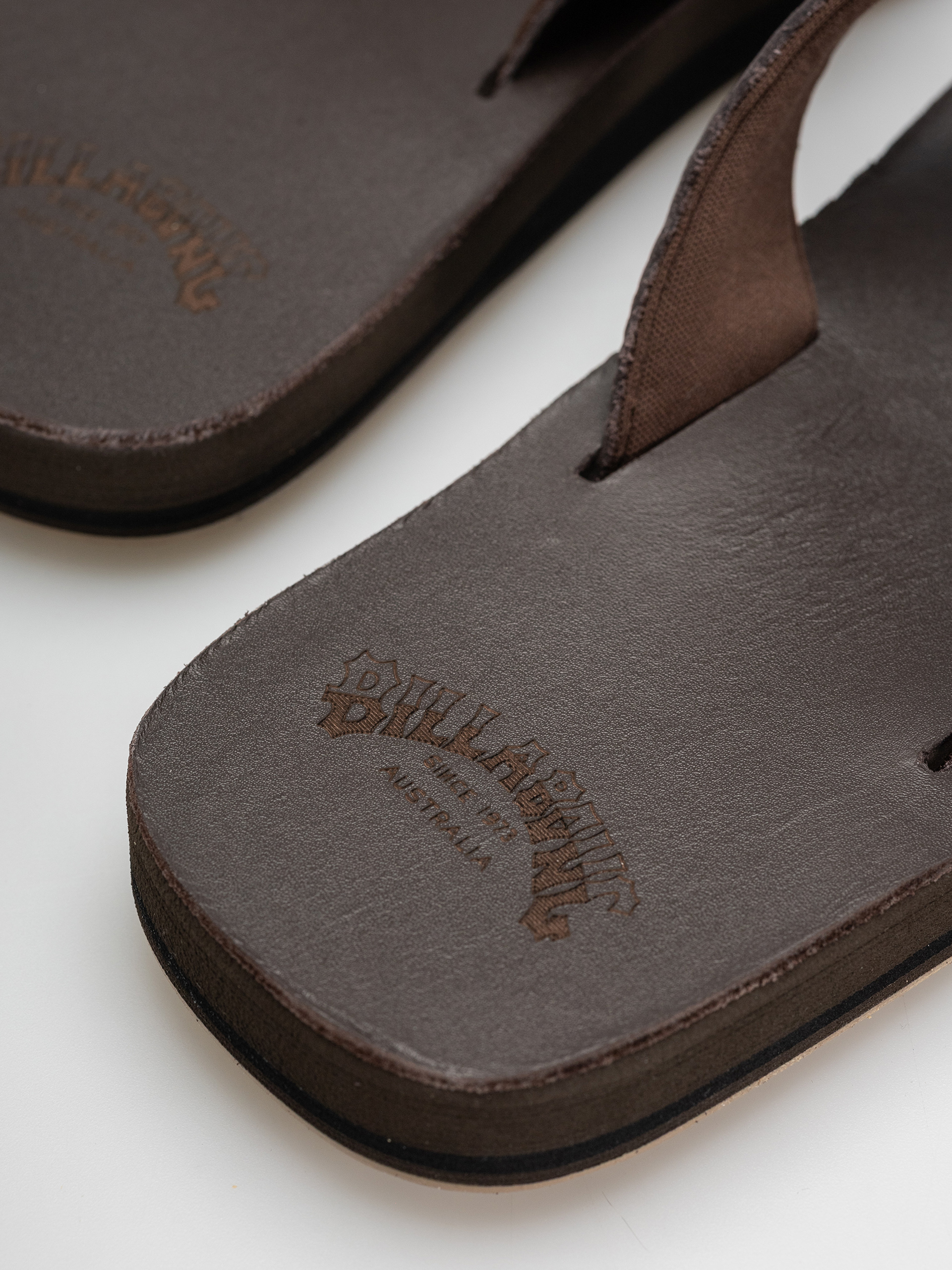 papuci de plajă Billabong Mojave Leather (dark brown)