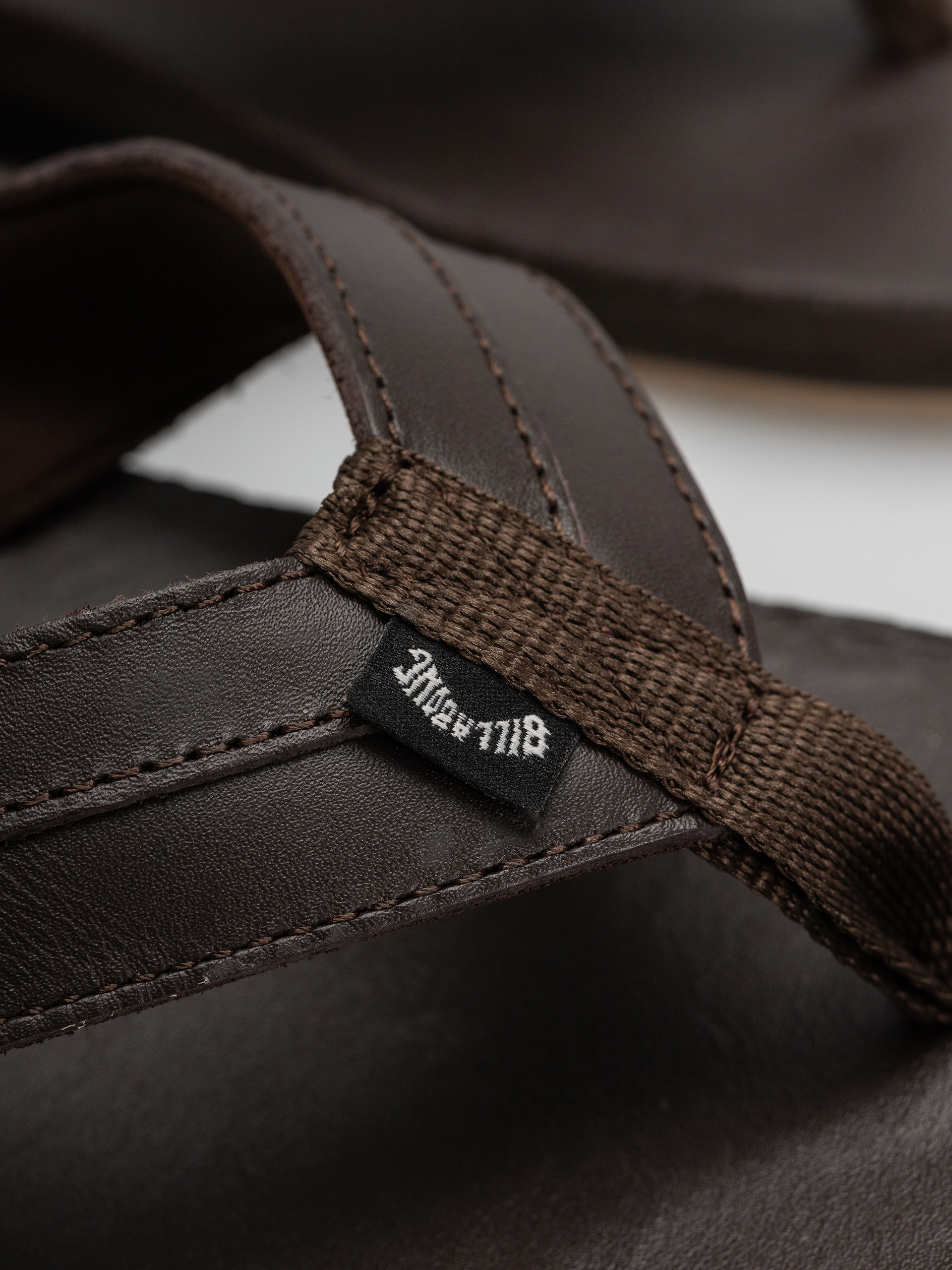 papuci de plajă Billabong Mojave Leather (dark brown)