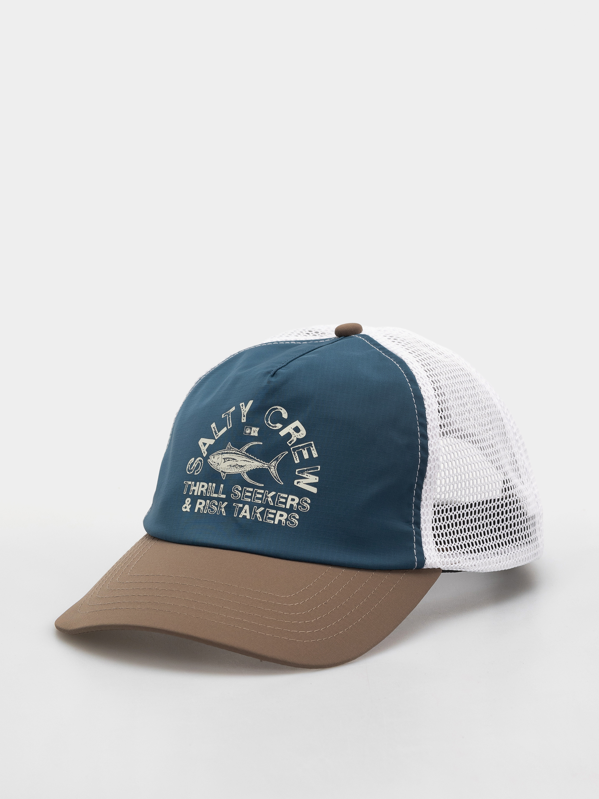 Șapcă Salty Crew Stamped Trucker (deep ocean/brown)