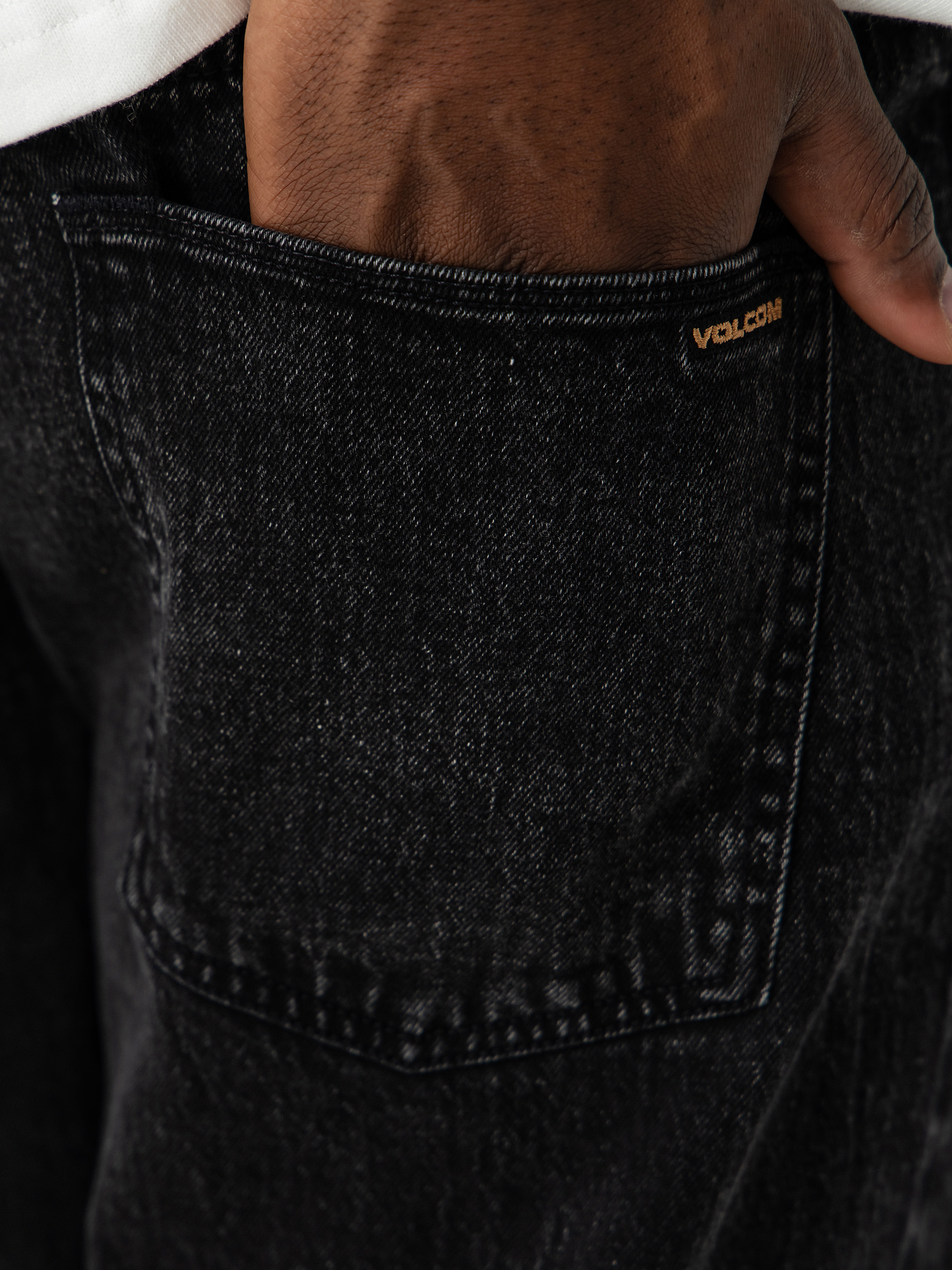 Pantaloni Volcom Fivedown (blackity black)