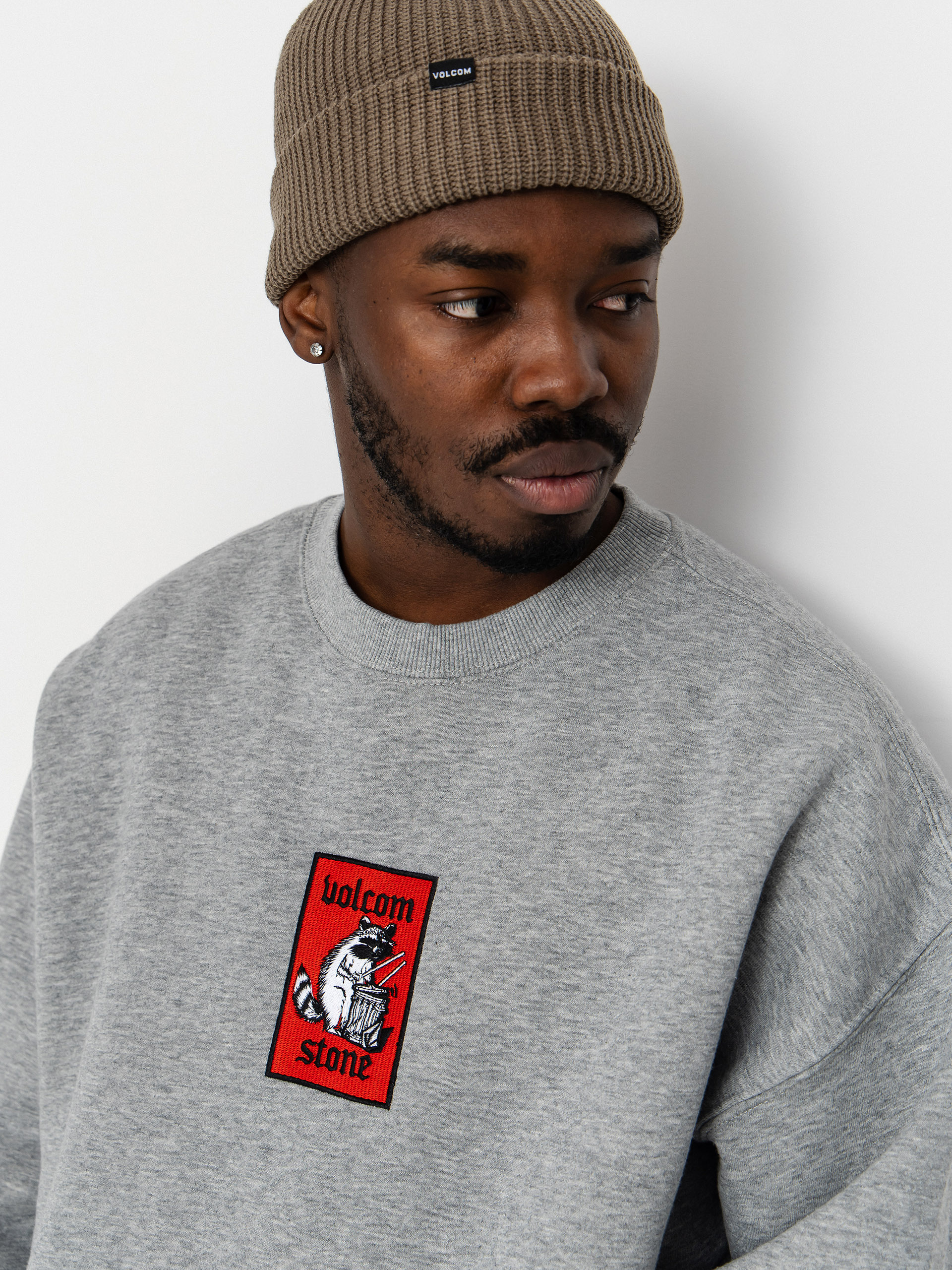Hanorac Volcom Rockout Crew (heather grey)