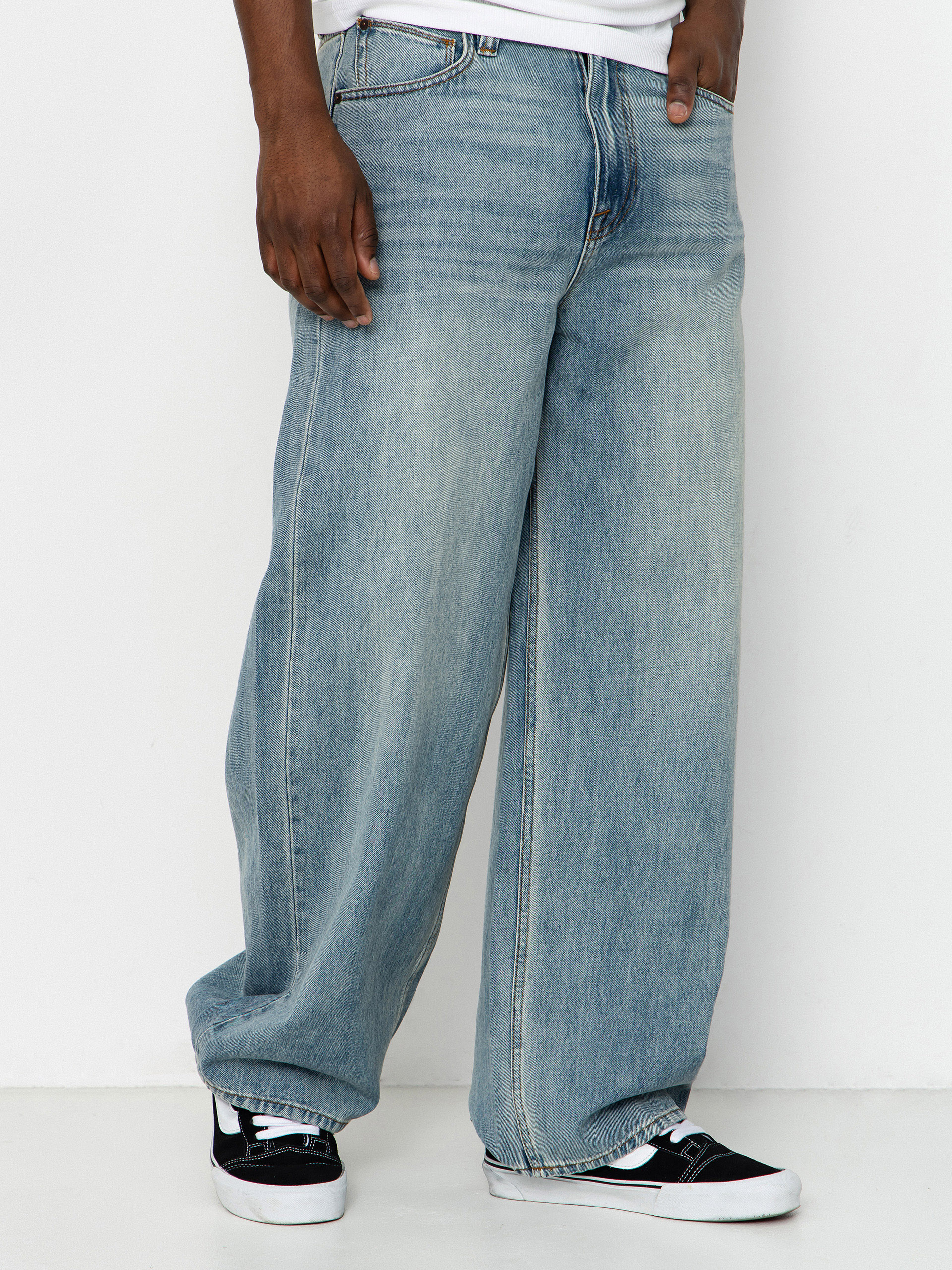 Pantaloni Volcom Beeggys Wmn (dusty blue wash)