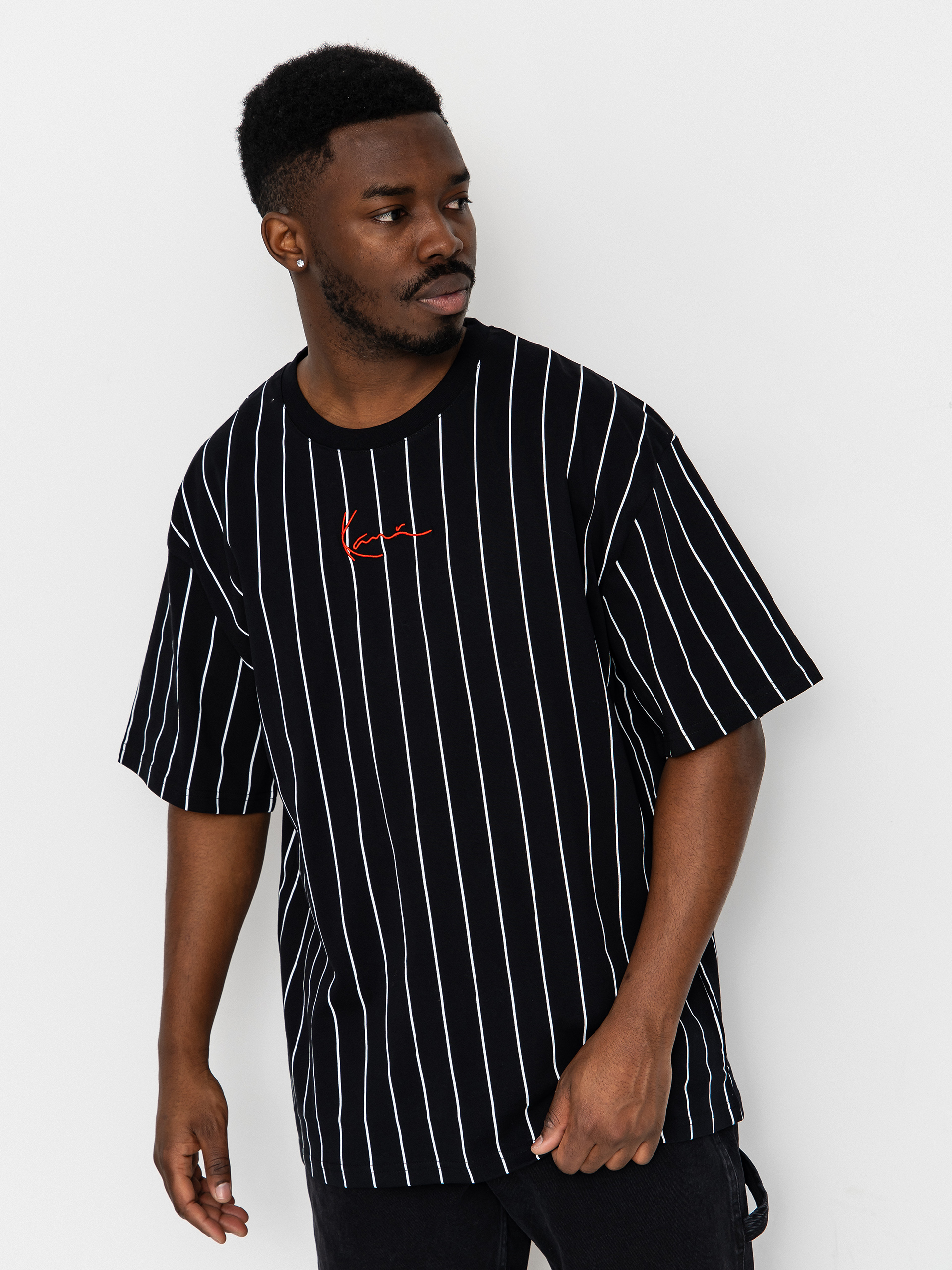 Tricou Karl Kani Small Signature Pinstripe
