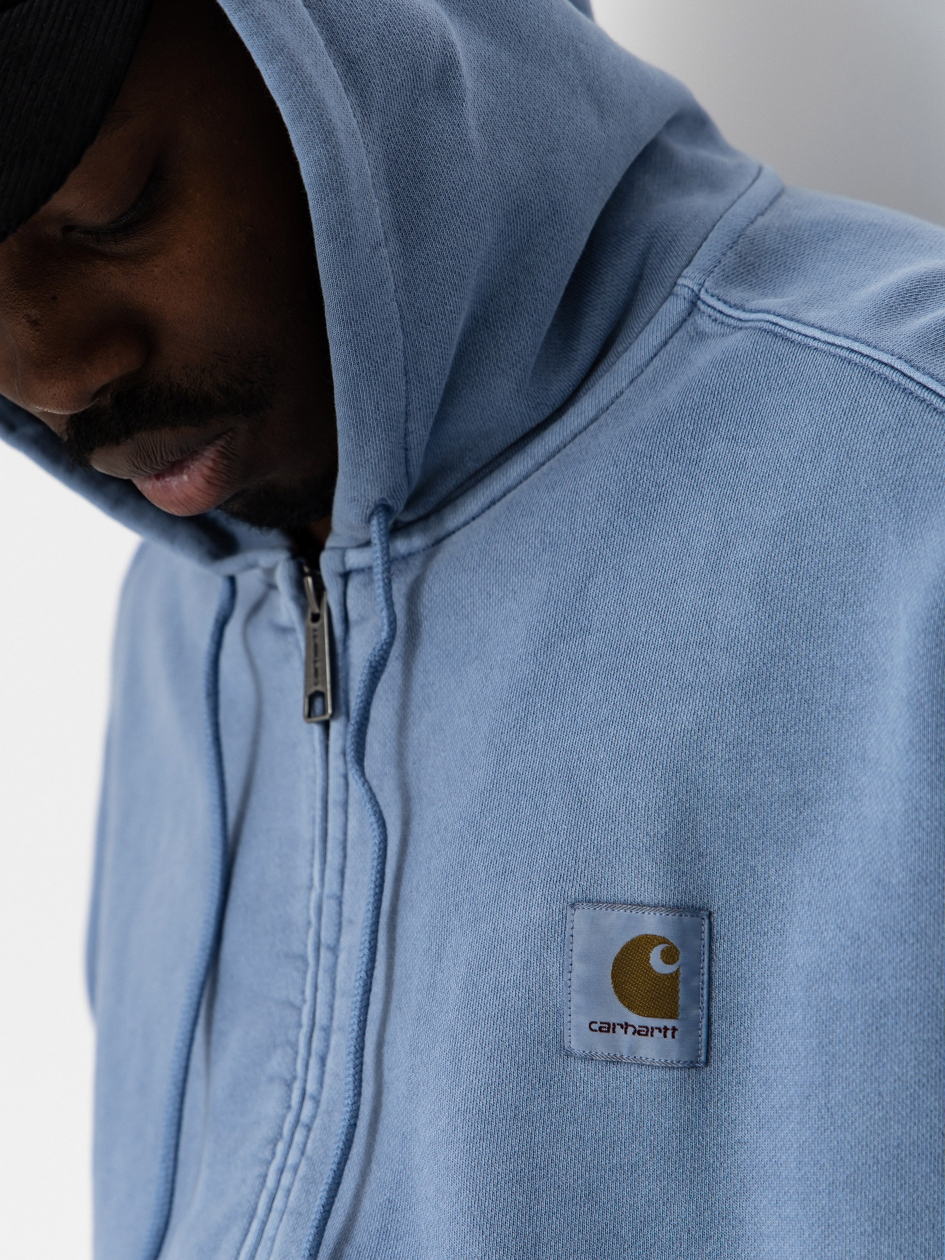 Hanorac cu glugă Carhartt WIP Nelson ZHD (gentle blue)