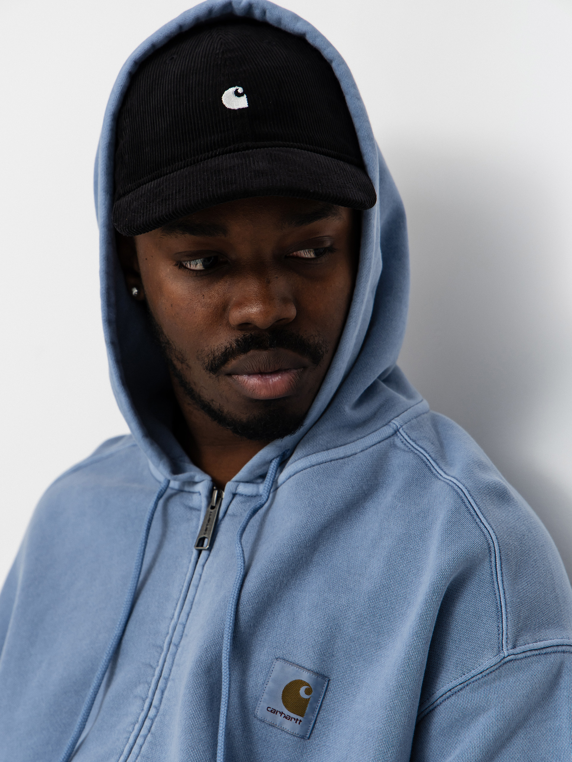 Hanorac cu glugă Carhartt WIP Nelson ZHD (gentle blue)