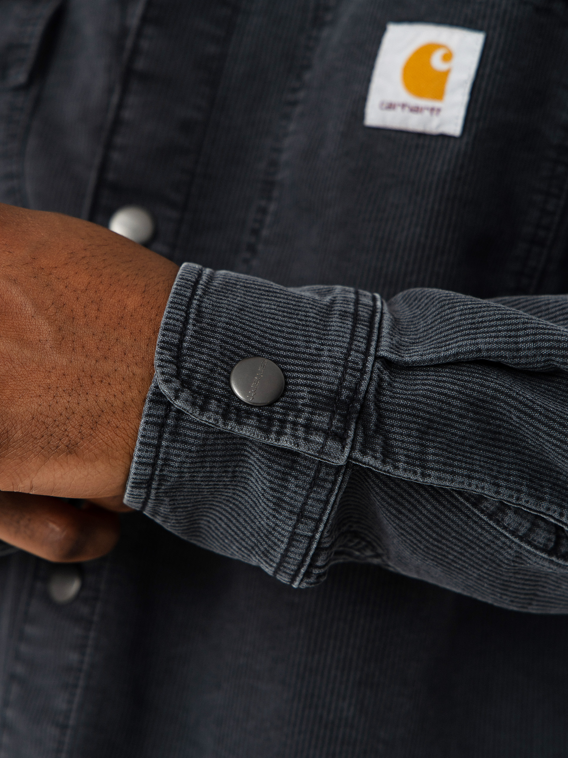 Geacă Carhartt WIP Parrish (obsidian)