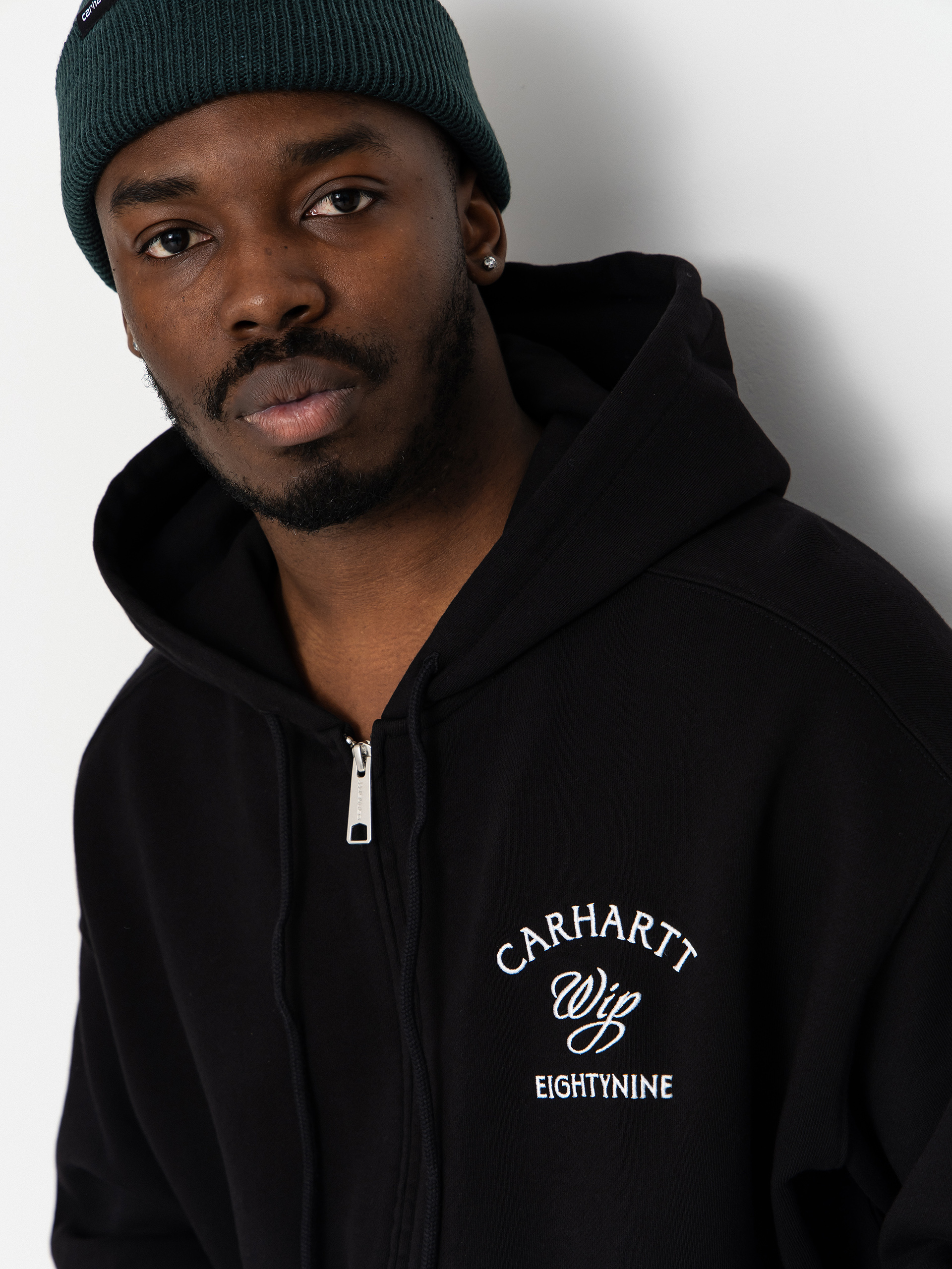 Hanorac cu glugă Carhartt WIP Eightynine ZHD (black)