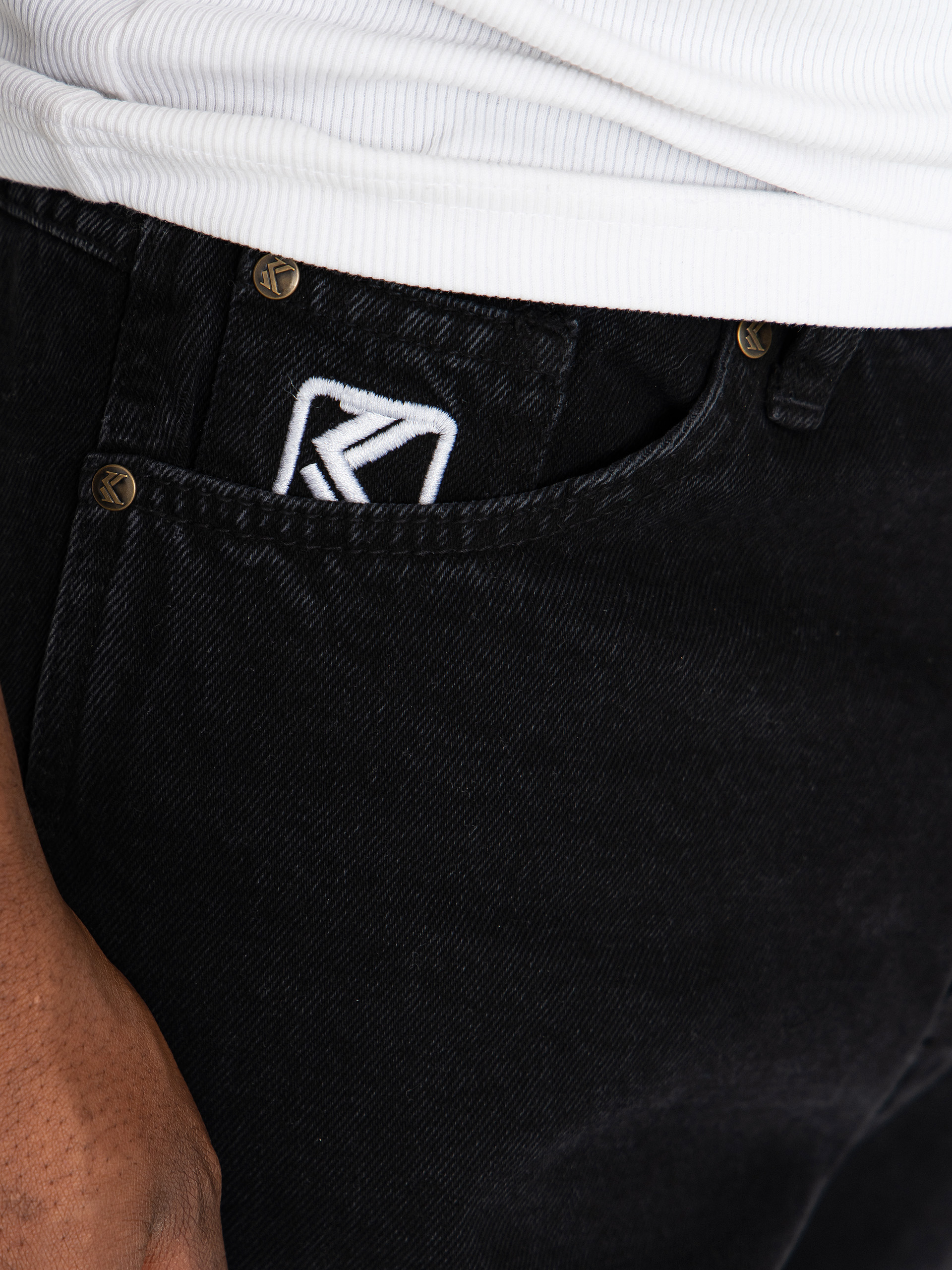 Pantaloni Karl Kani Retro Tapered Workwear Denim (vintage black)