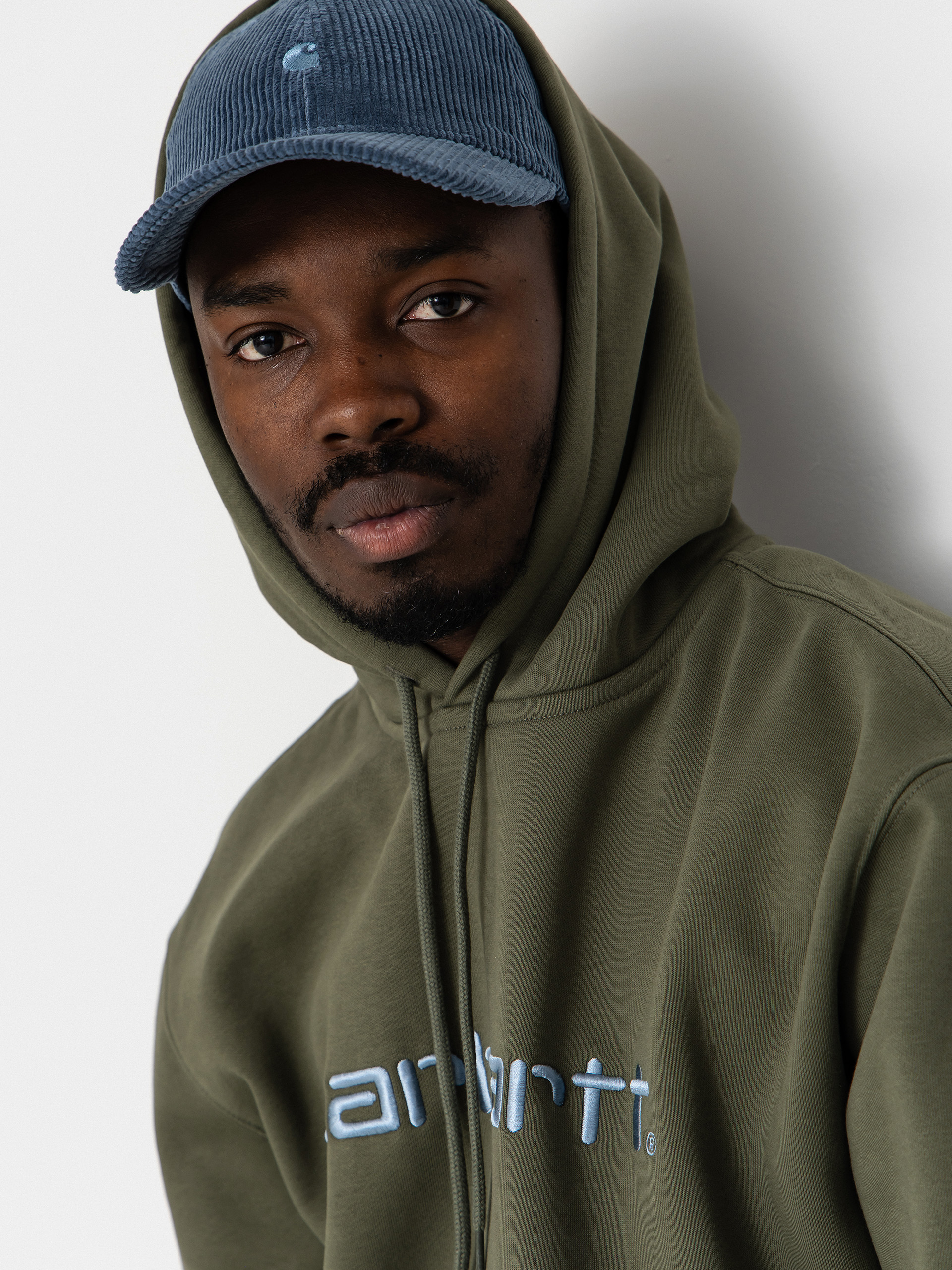 Hanorac cu glugă Carhartt WIP Carhartt HD (leaf/tourmaline)